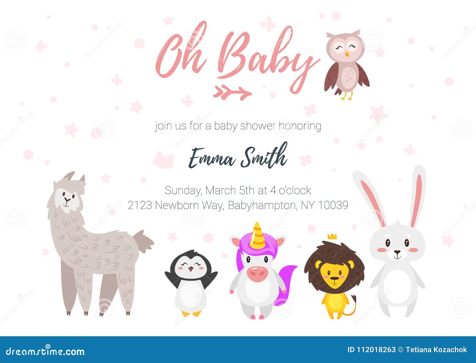 Babyparty Einladung Vektor Abbildung Illustration Von Einladung