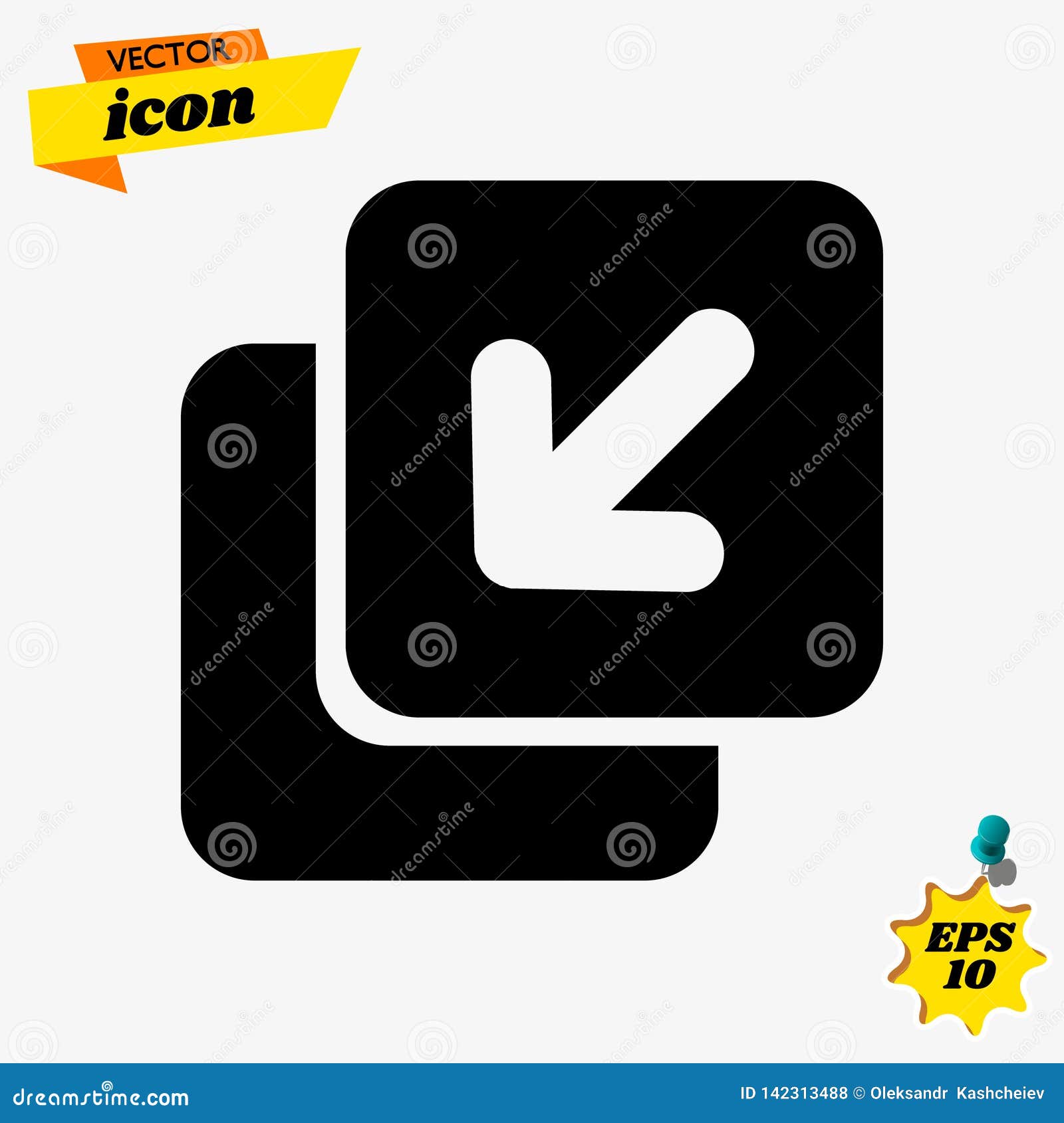 Download Back Arrow Icon Vector. Back Arrow Icon Isolated On ...
