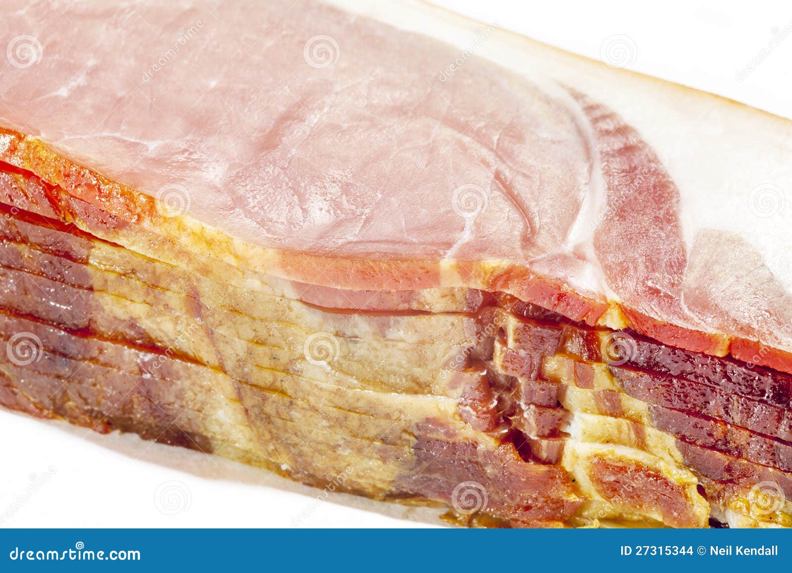 Back Bacon stock photo. Image of detail, meat, macro 27315344