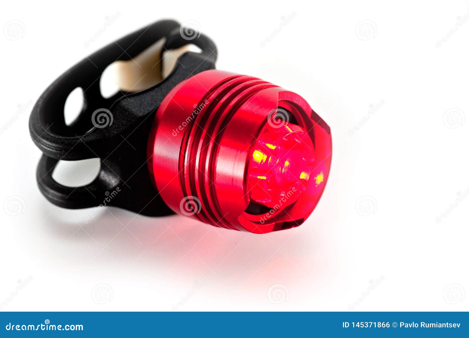 Back Lamp Flasher of Red Color for the Bicycle Stock Photo Image of cycle, color 145371866