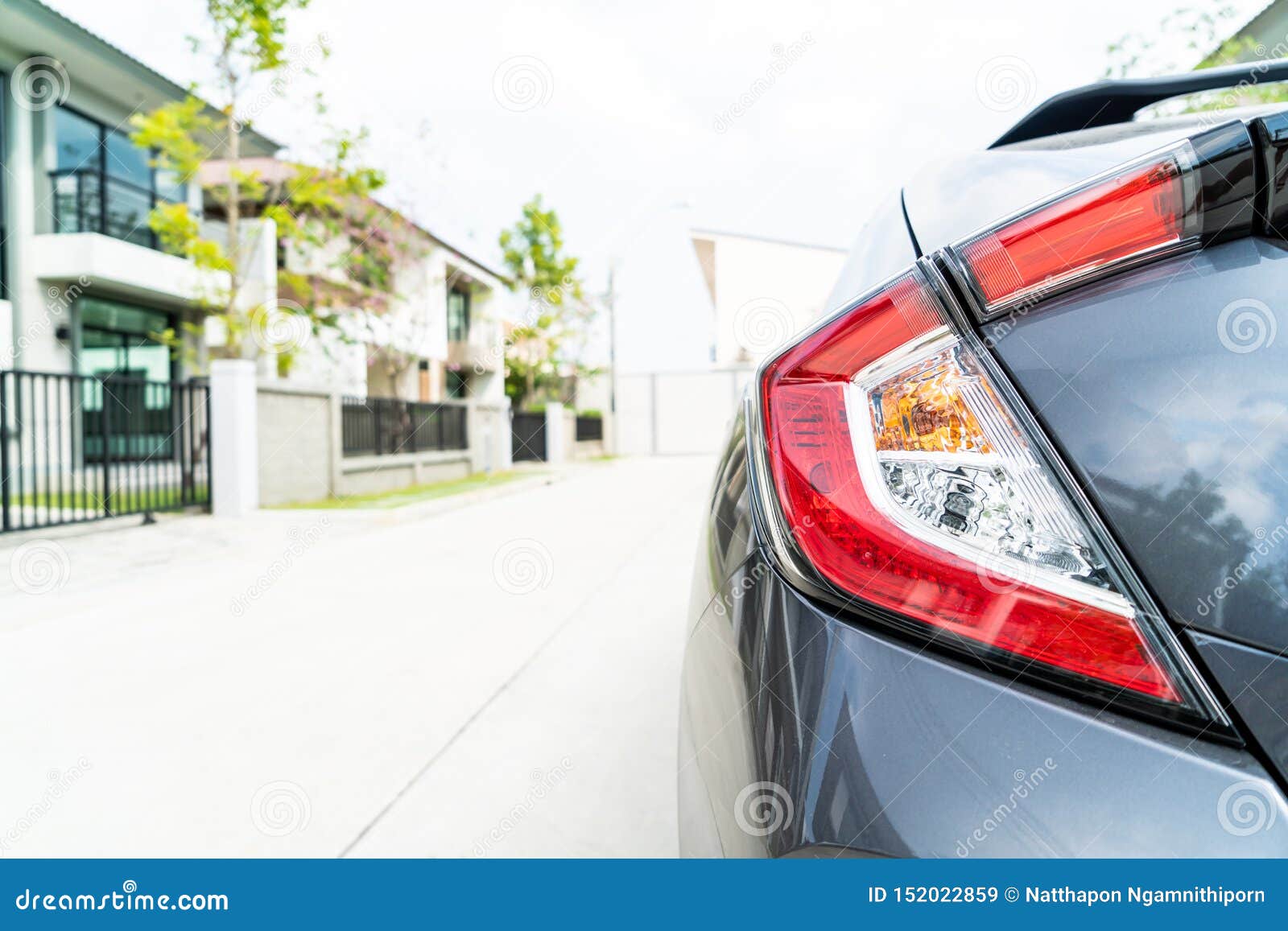Back lights of a car stock image. Image of closeup, automotive 152022859
