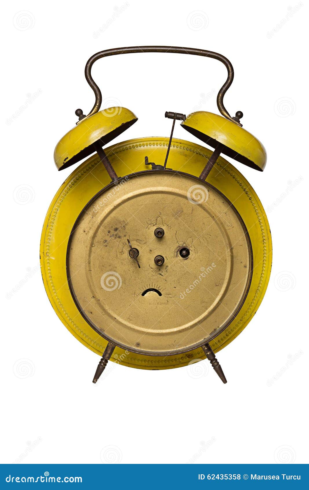 Back Of An Old Alarm Clock Stock Photo 62435358