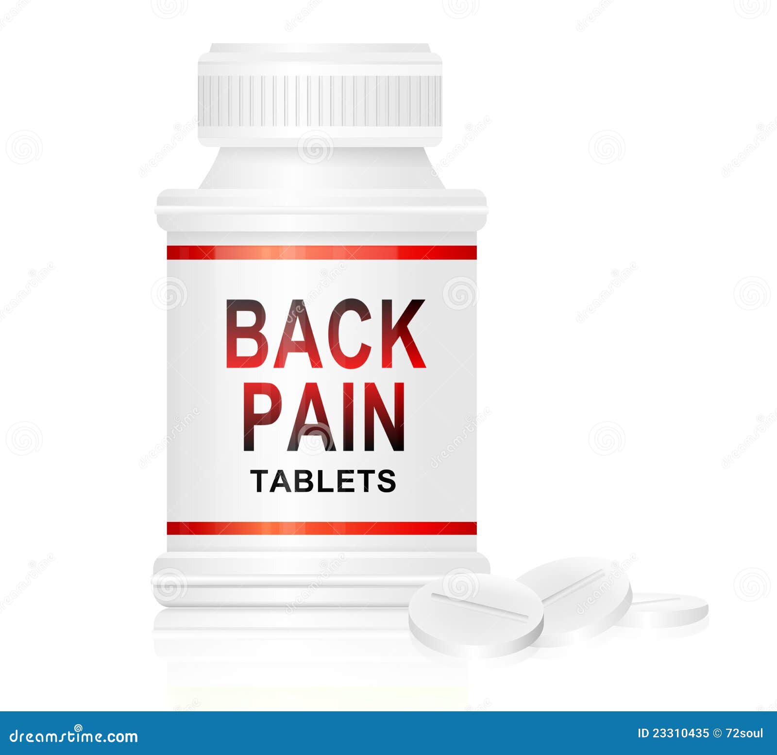 Back Pain Medication. Royalty Free Stock Photo - Image: 23310435