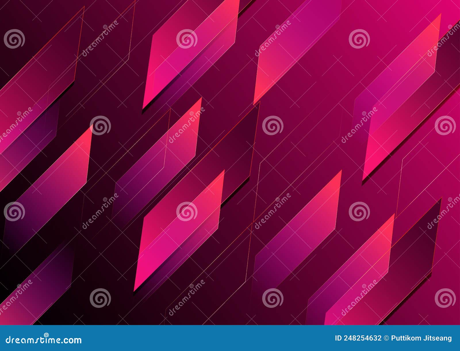 Back Pink Business Card Background Stock Vector Illustration of