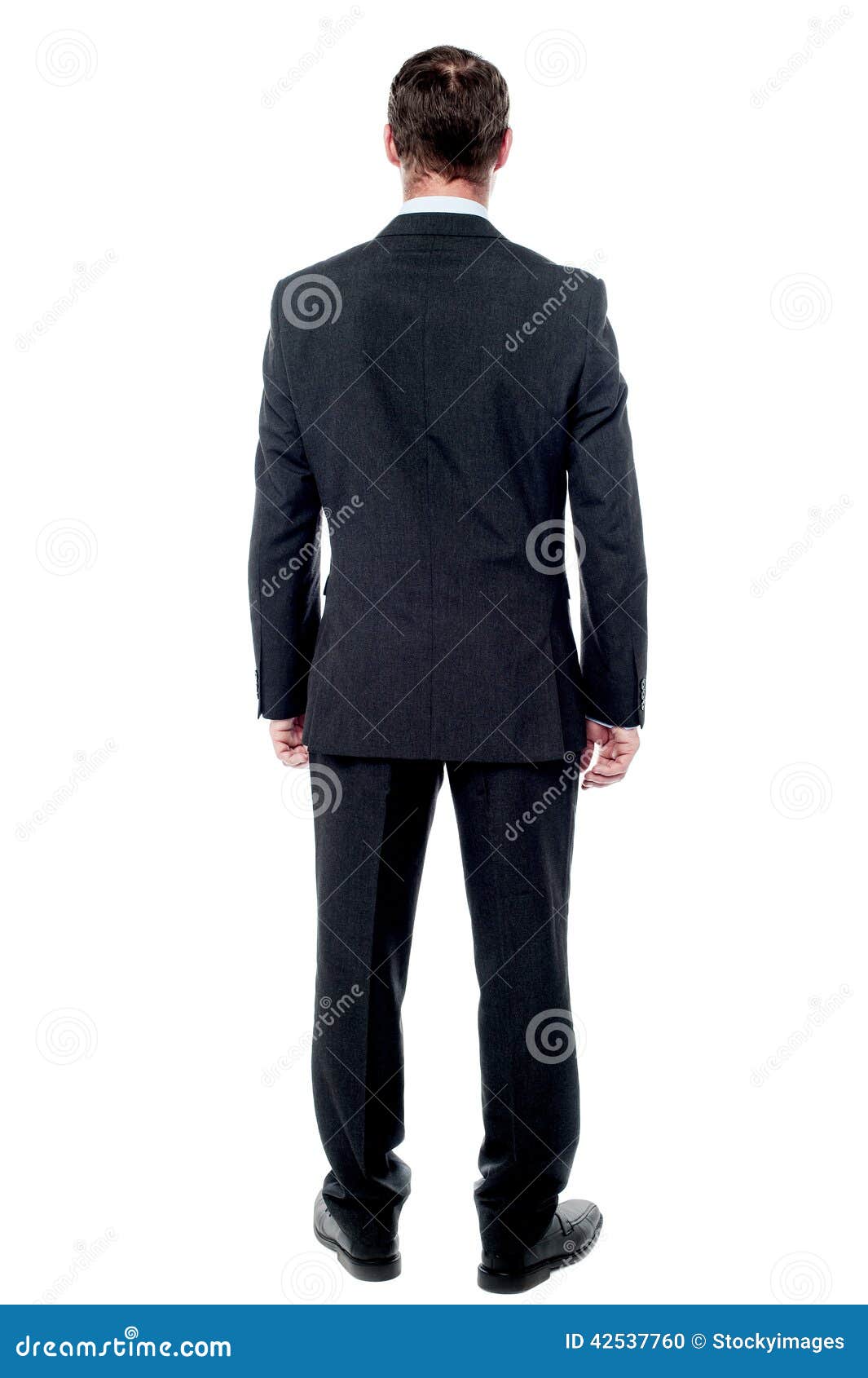 Back Pose of a Casual Businessman Stock Photo - Image of business ...