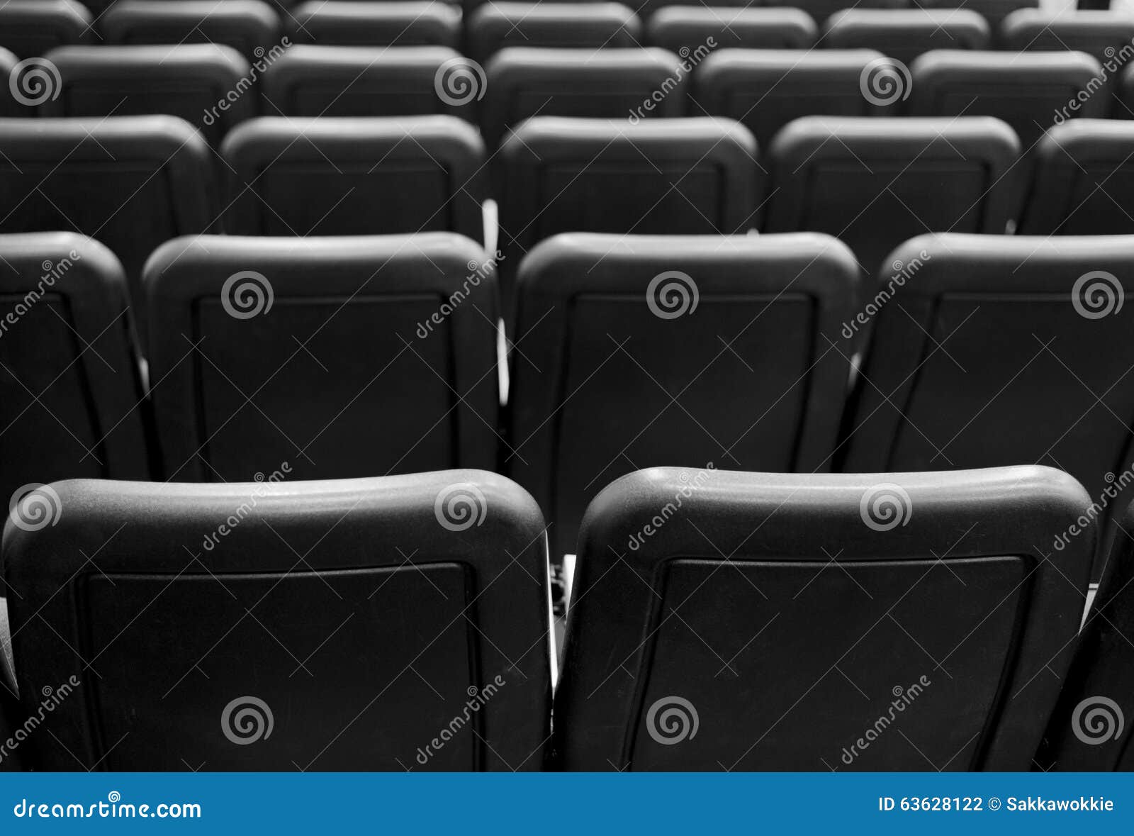 Back of Seats in Black and White Pattern Stock Photo Image of texture