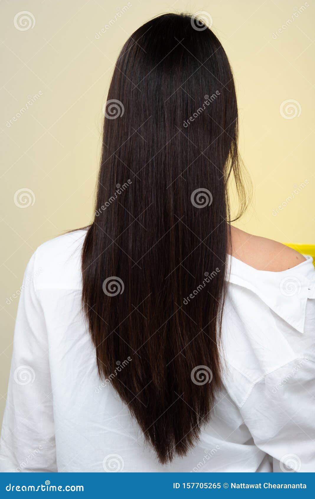 Back Side View of Women To Show Hair Style Stock Image - Image of lipstick,  compare: 157705265