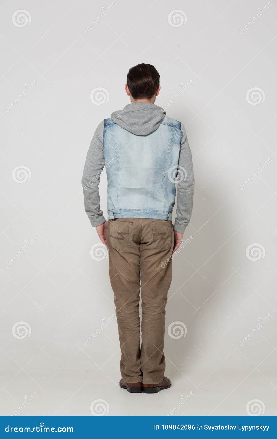 Portrait of Fashion Dressed Man Stock Photo - Image of standing, jeans ...