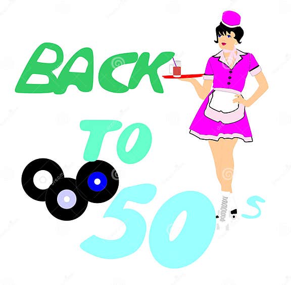 Back to the 50 s stock vector. Illustration of slick 25106006