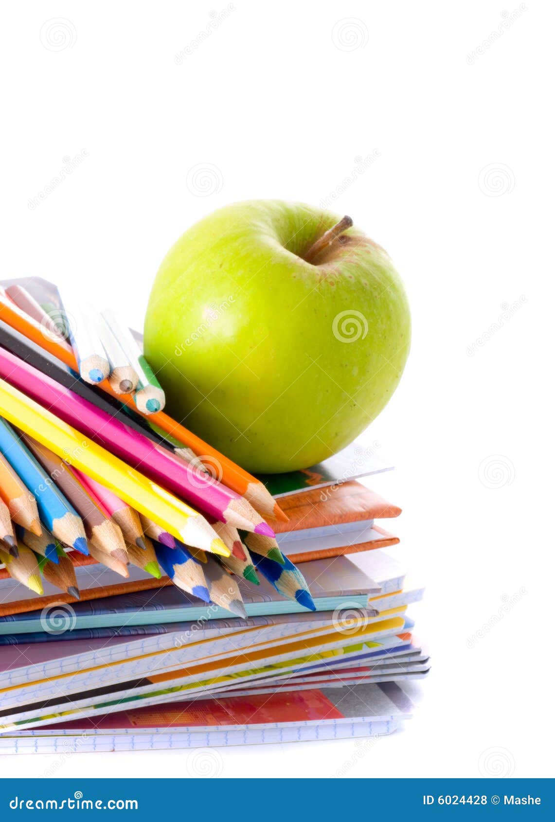 Back To School! How To Draw A Stack Of Books An Apple And Pencils 