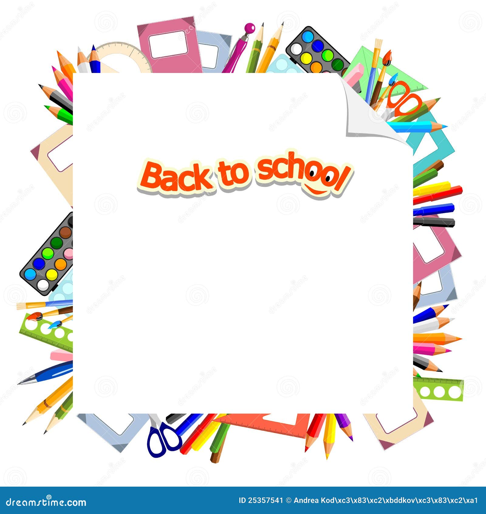 Back To School Background Stock Vector Illustration Of Brushes Back