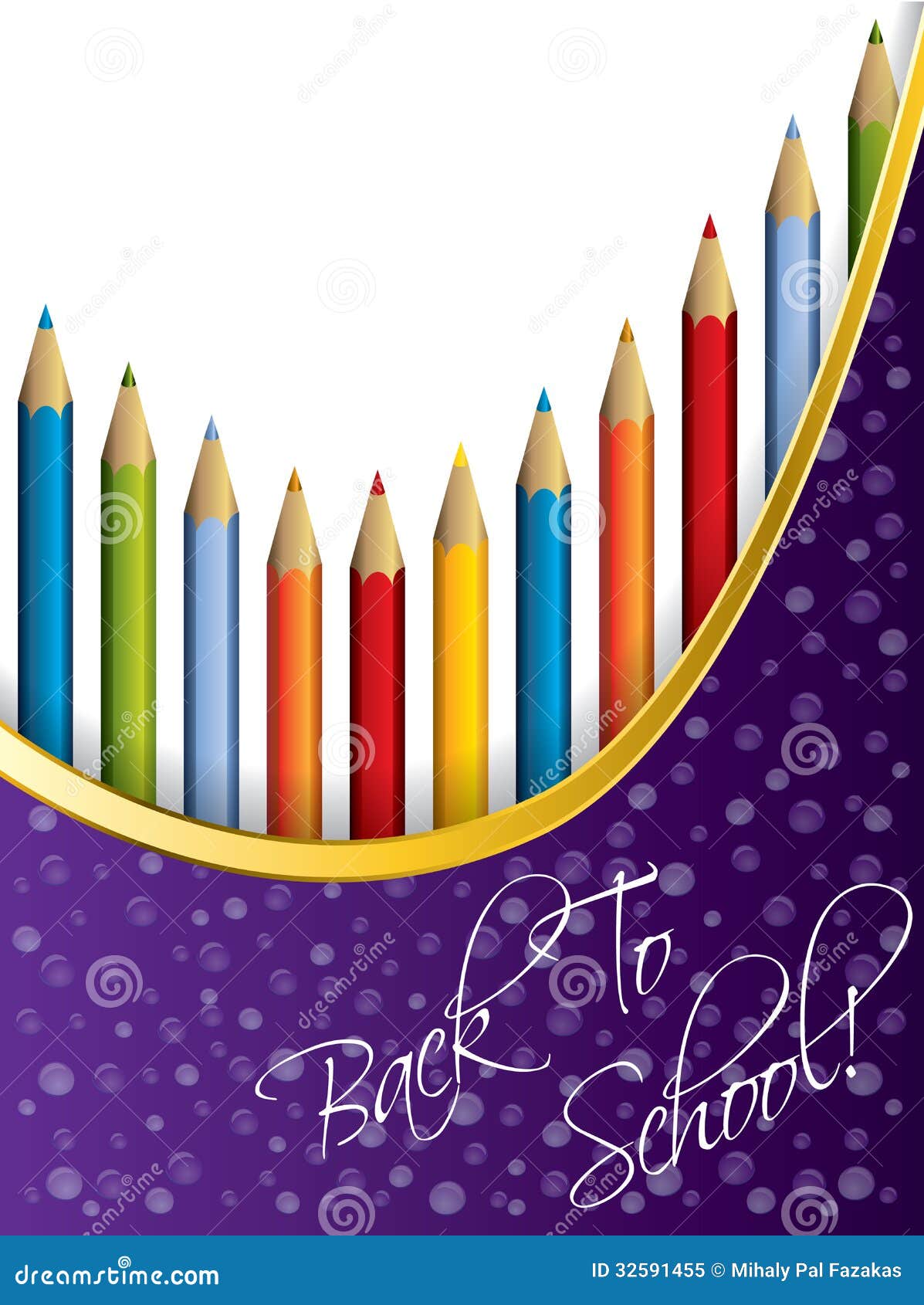 back to school background design with pencils stock vector school background design