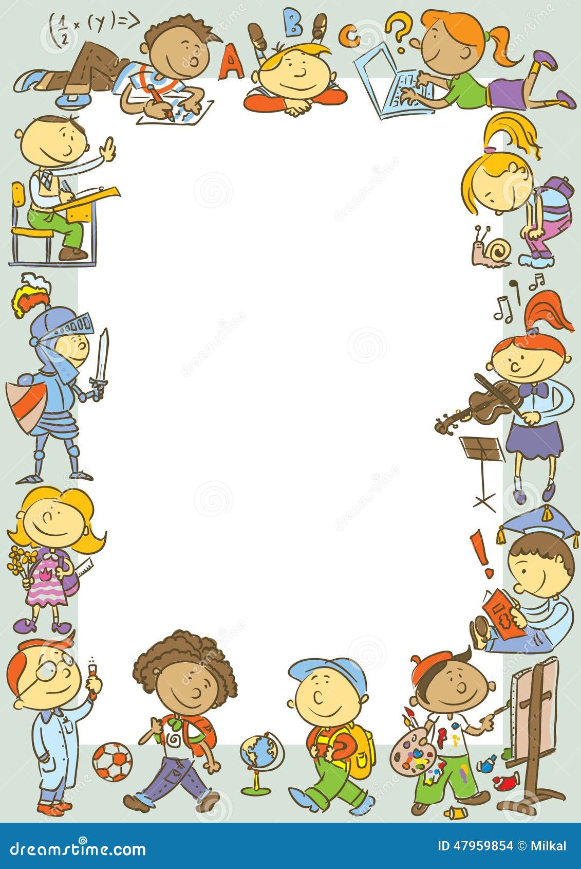 life for mathematical symbol illustration Child's drawing hand on happy vector at school child