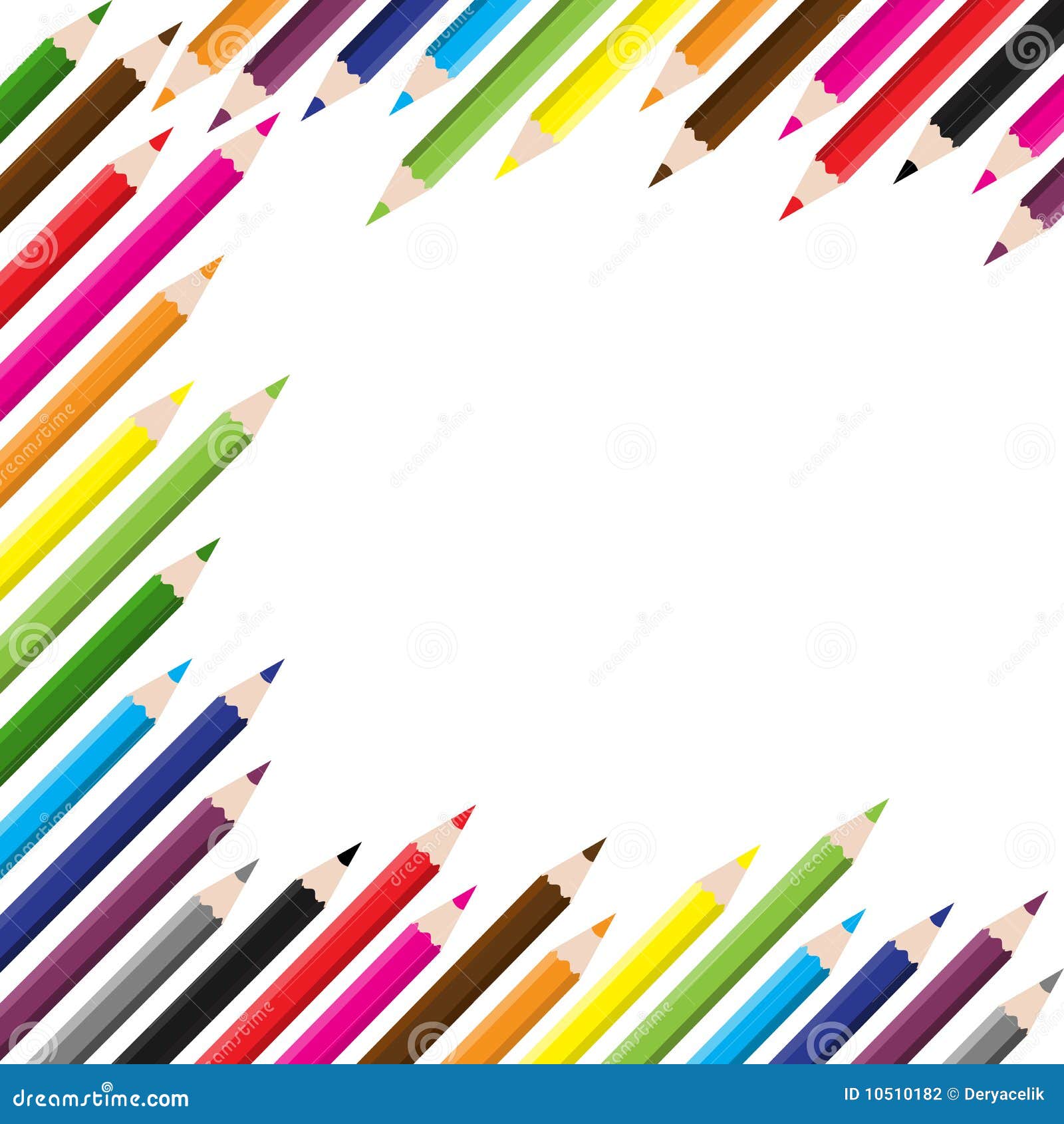 set sketch pencil To Background Pencil Colored School Stock Vector Back