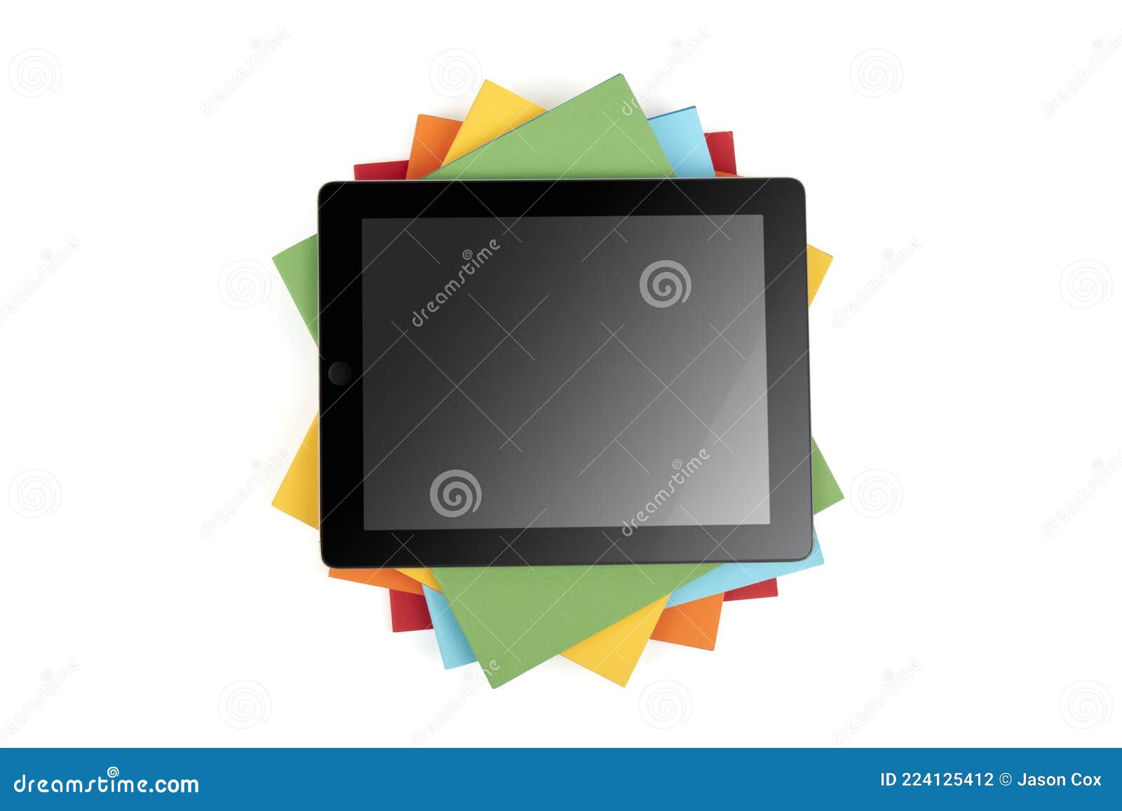 School Equipment, Digital Tablet on Text Books Stock Photo Image of
