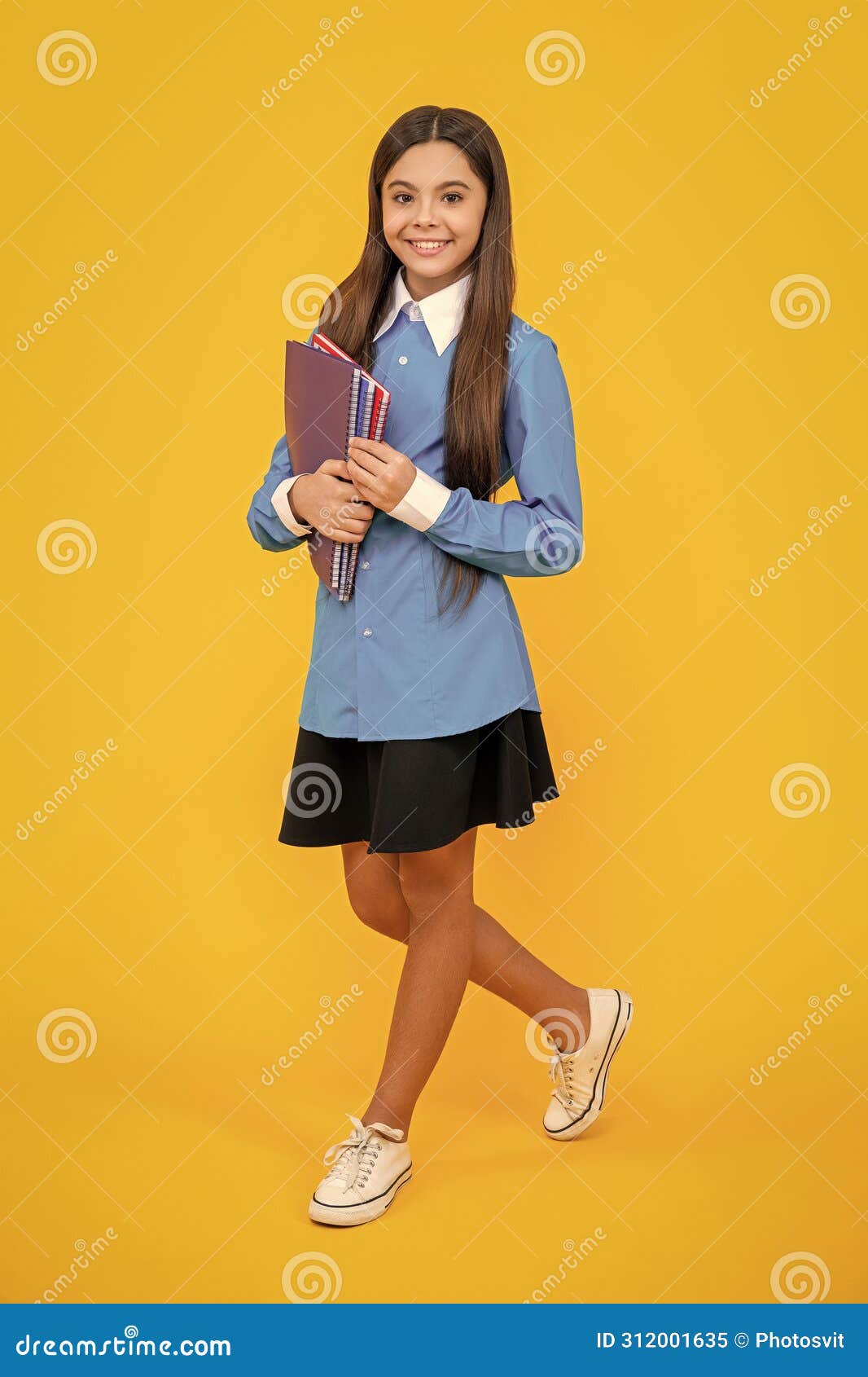 Back To School. Knowledge And Education. College Student Girl. Teen Girl Gets High Education