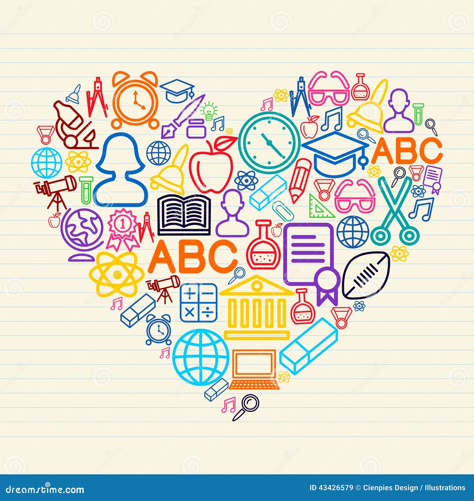 Back to school typography text with love heart Vector Image