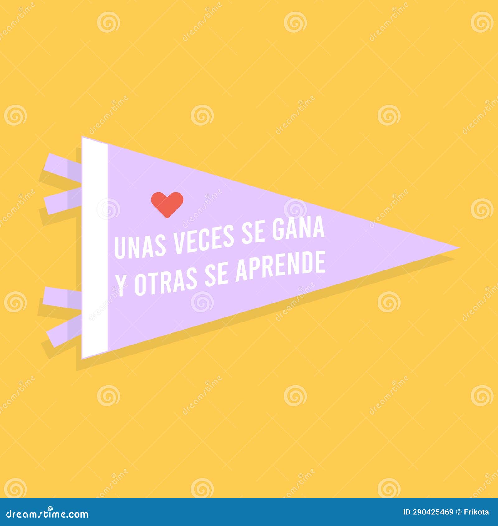 back to school pennant flag set. inspirational phrase in spanish.  ,