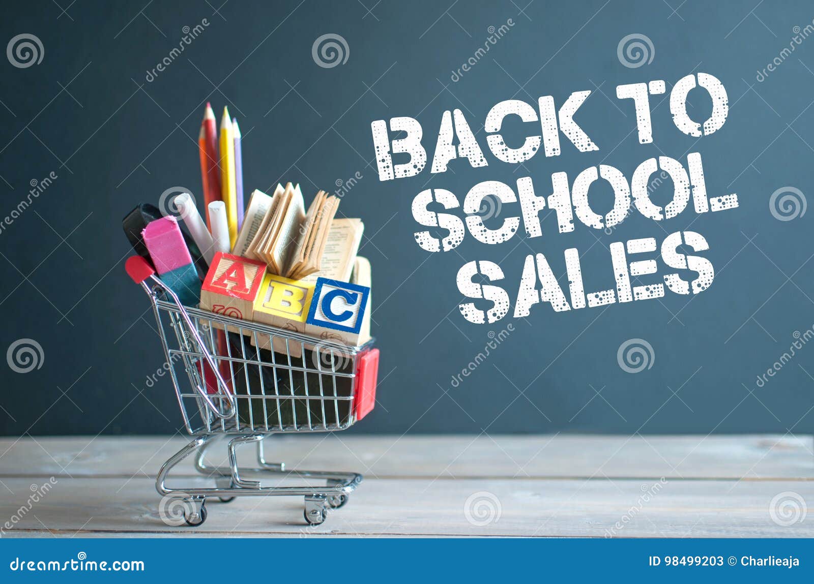 Back to school sales stock image. Image of sales, shopping 98499203