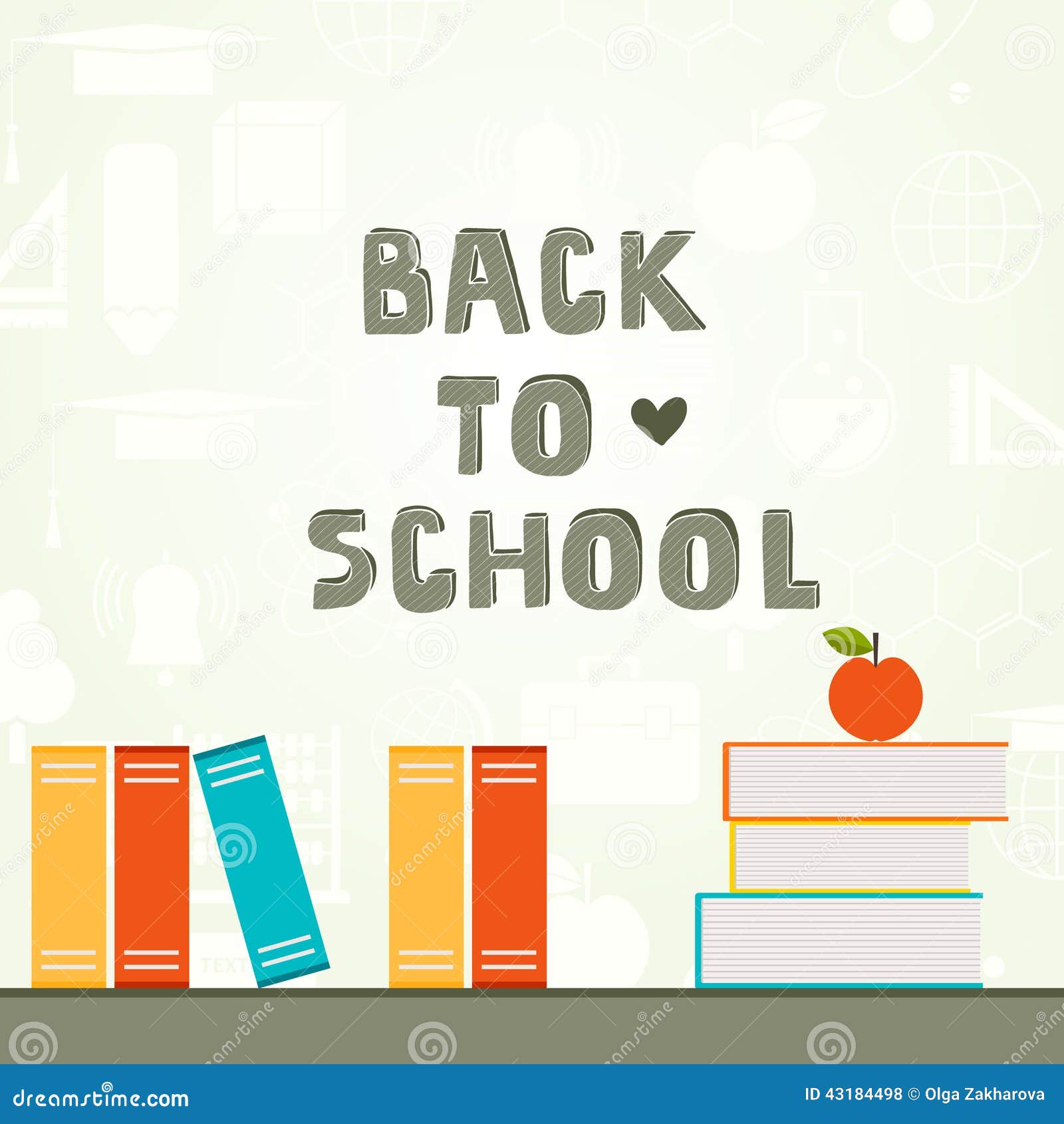 Back To School Template Stock Illustration  Image: 43184498