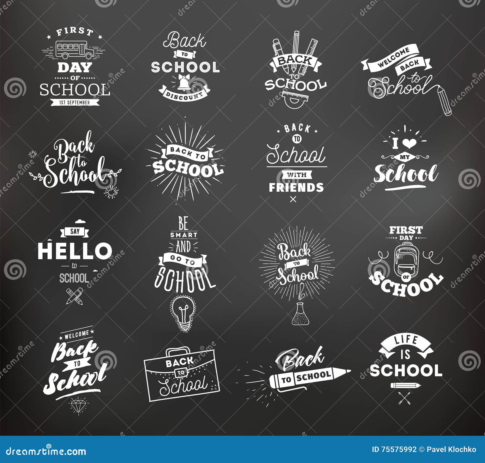 Back To School Calligraphic Design. Hand Drawn Vector Lettering Of Phrase  Back To School. School Sale Black Lettering Isolated On White Background.  Royalty Free SVG, Cliparts, Vectors, and Stock Illustration. Image 66481910.