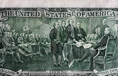 Back of two dollar bill stock image. Image of american - 4480963