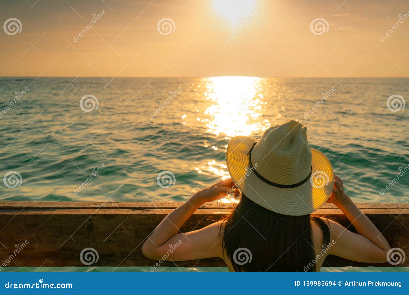 Back View of Black Long Hair Asian Woman with Straw Hat Relax and Enjoy Holiday at Tropical Paradise Beach and Watch Sunset Stock Photo - Image of resort, coast: 139985694 Back View of Black Long Hair Asian Woman with Straw Hat Relax and Enjoy Holiday at Tropical Paradise Beach and Watch Sunset Stock Photo - Image of resort, coast: 139985694
