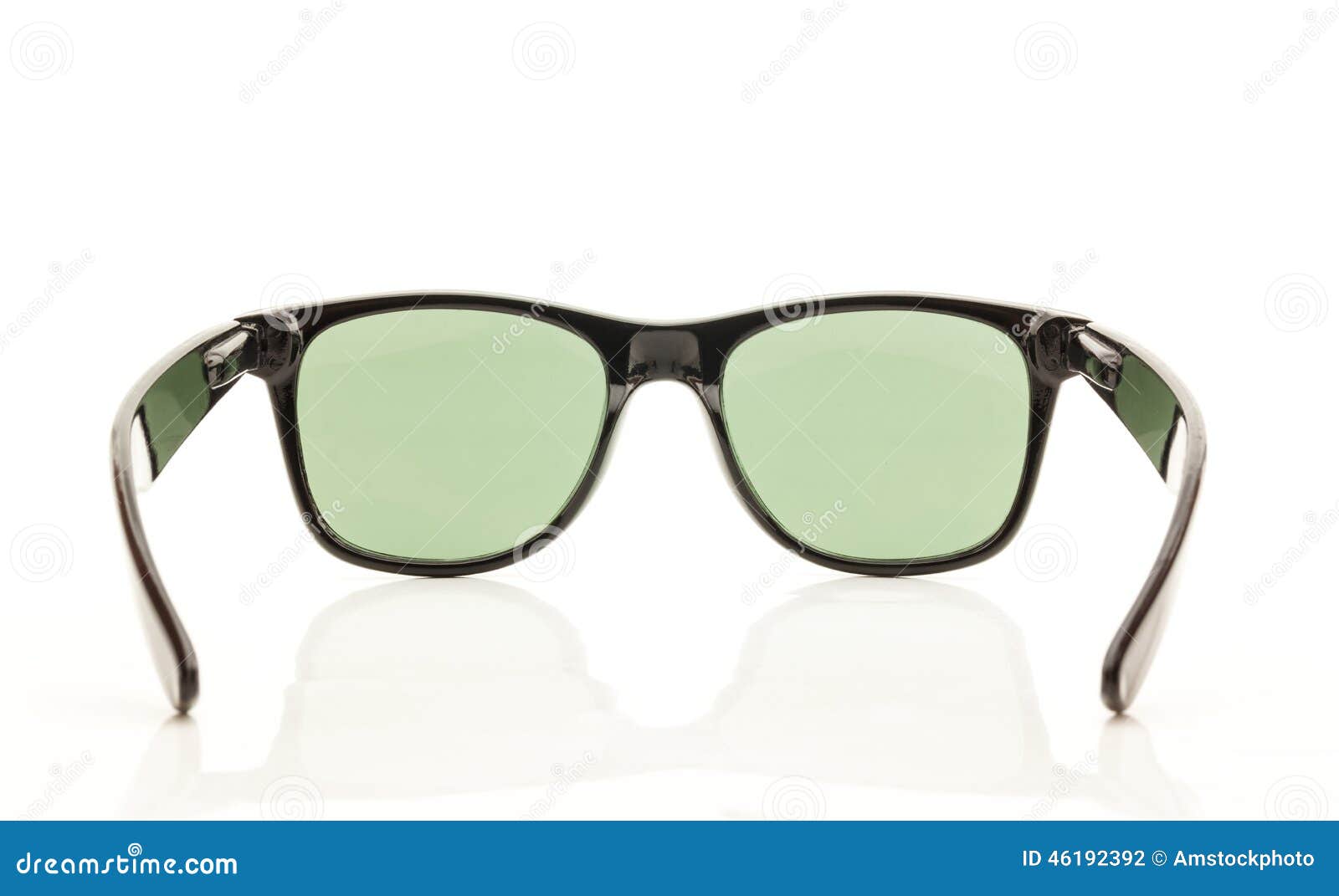 Back View Of Black Sunglasses Stock Photo - Image: 46192392