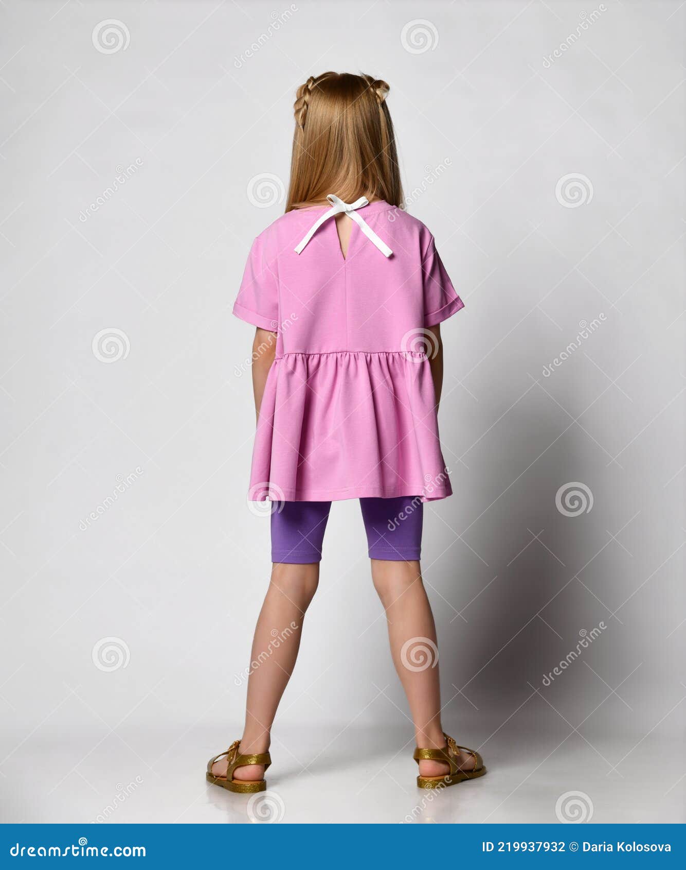 Little Girl Leggings Back View Stock Photos - Free & Royalty-Free Stock  Photos from Dreamstime