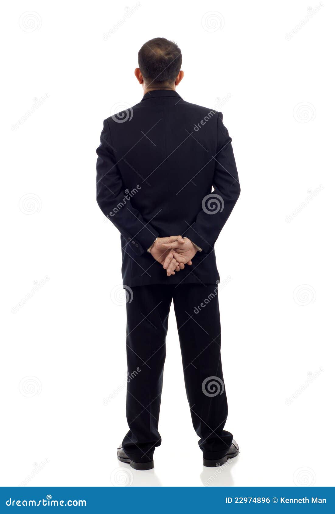 Back View Businessman stock photo. Image of casual, executive - 22974896