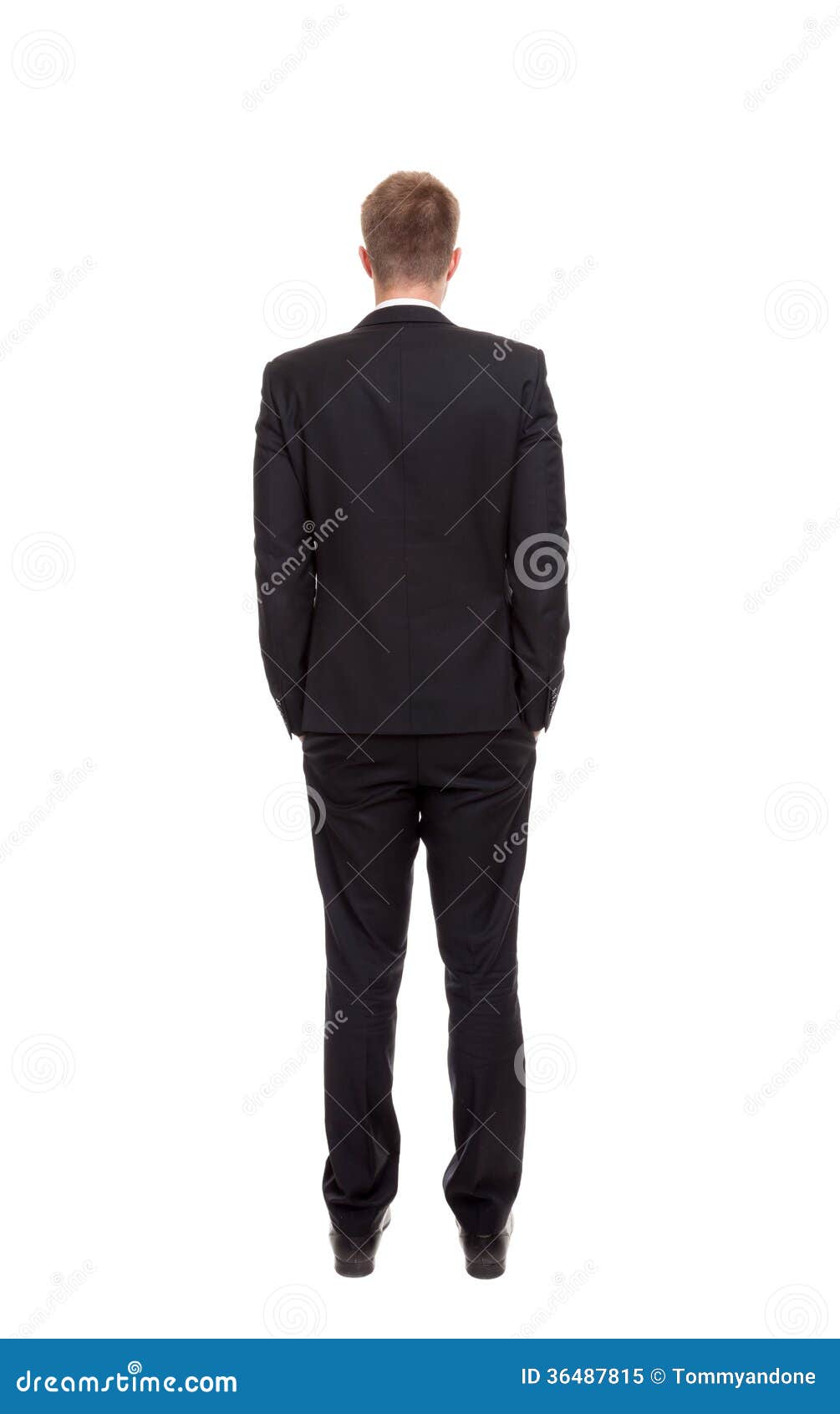 Back view of a businessman stock image. Image of executive - 36487815