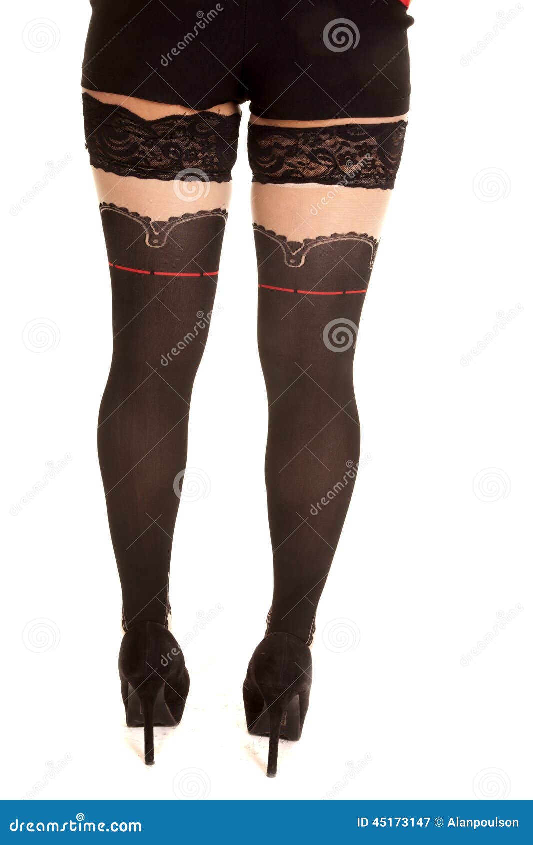 Download Back view leggings tights stock image. Image of elegant ...