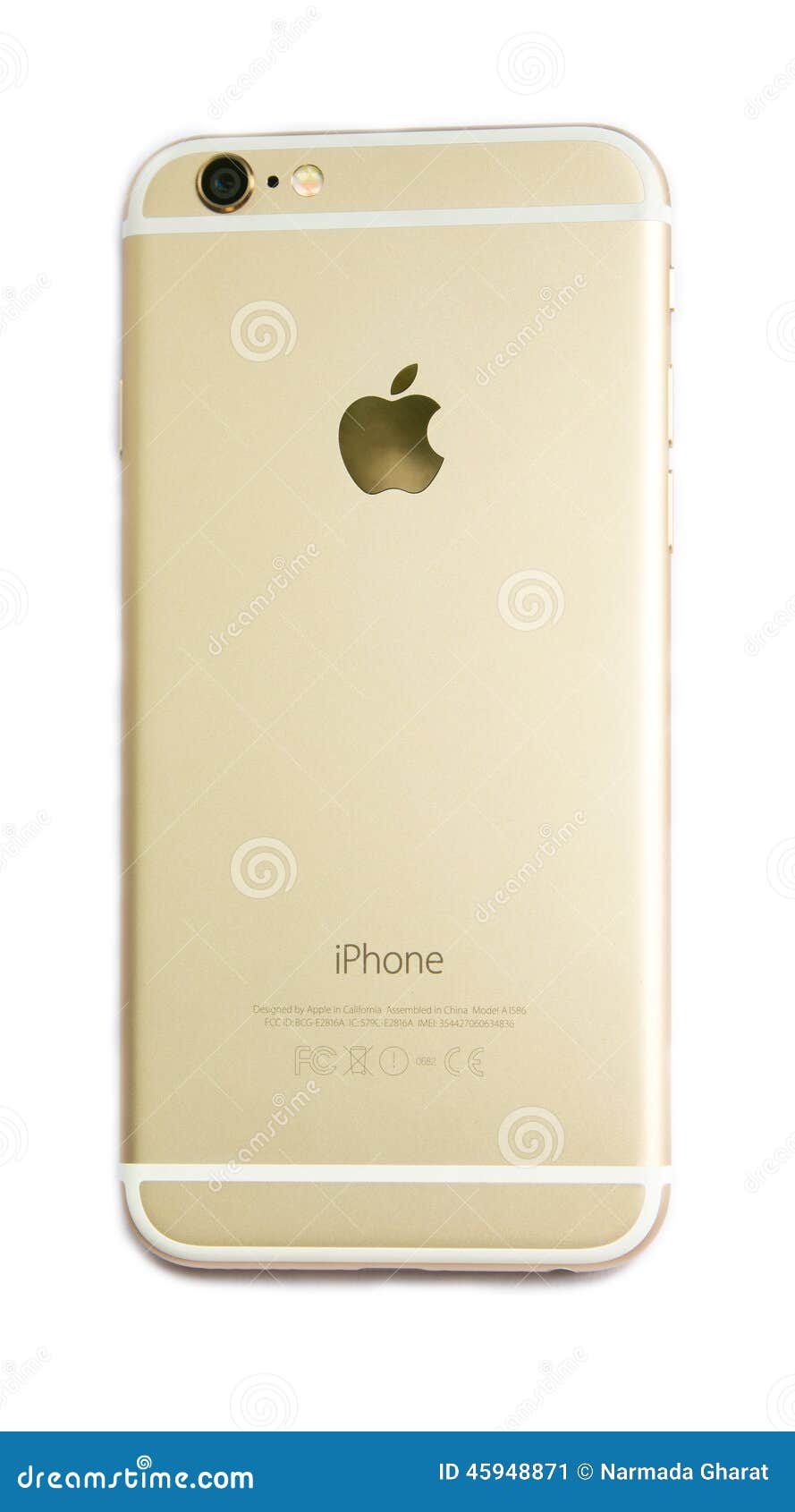 Back View of New Apple IPhone 6 Isolated Editorial Photo - Image of