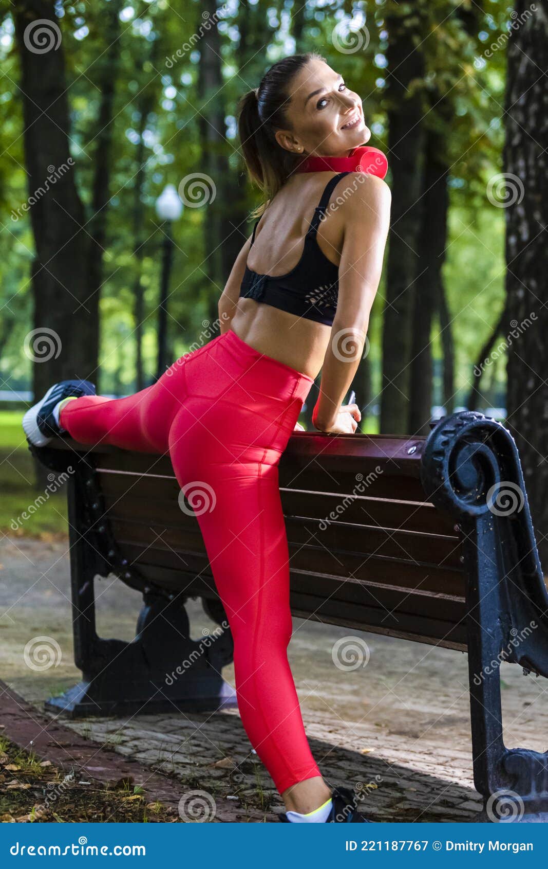 Melody Wear Workout Tight Cheap Red Leggings Fitness Women's