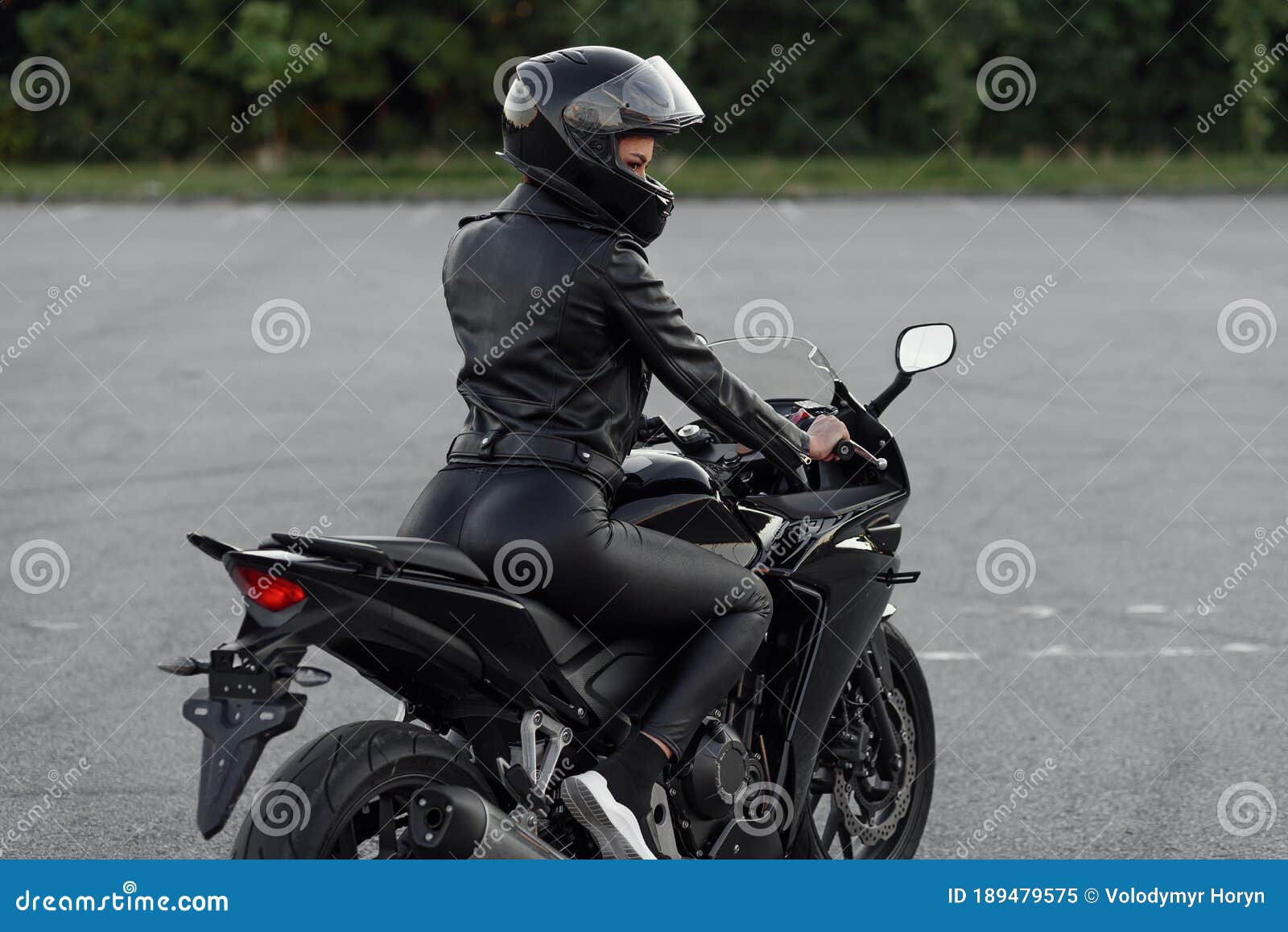 Attractive Girl with Long Hair in Black Leather Jacket and Pants on Outdoors Parking with Stylish Sports Motorcycle at Stock Image - Image of recast, power: 189479575 Attractive Girl with Long Hair in Black Leather Jacket and Pants on Outdoors Parking with Stylish Sports Motorcycle at Stock Image - Image of recast, power: 189479575