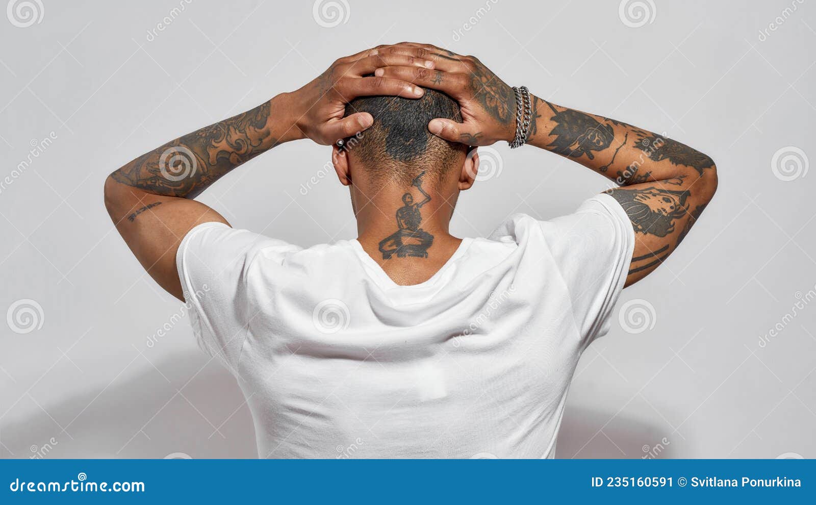New Skull Neck Tattoo Ephemere Man European and American Dark Tattoo  Stickers Personality Cool Skull Waterproof Fake Tattoos Art