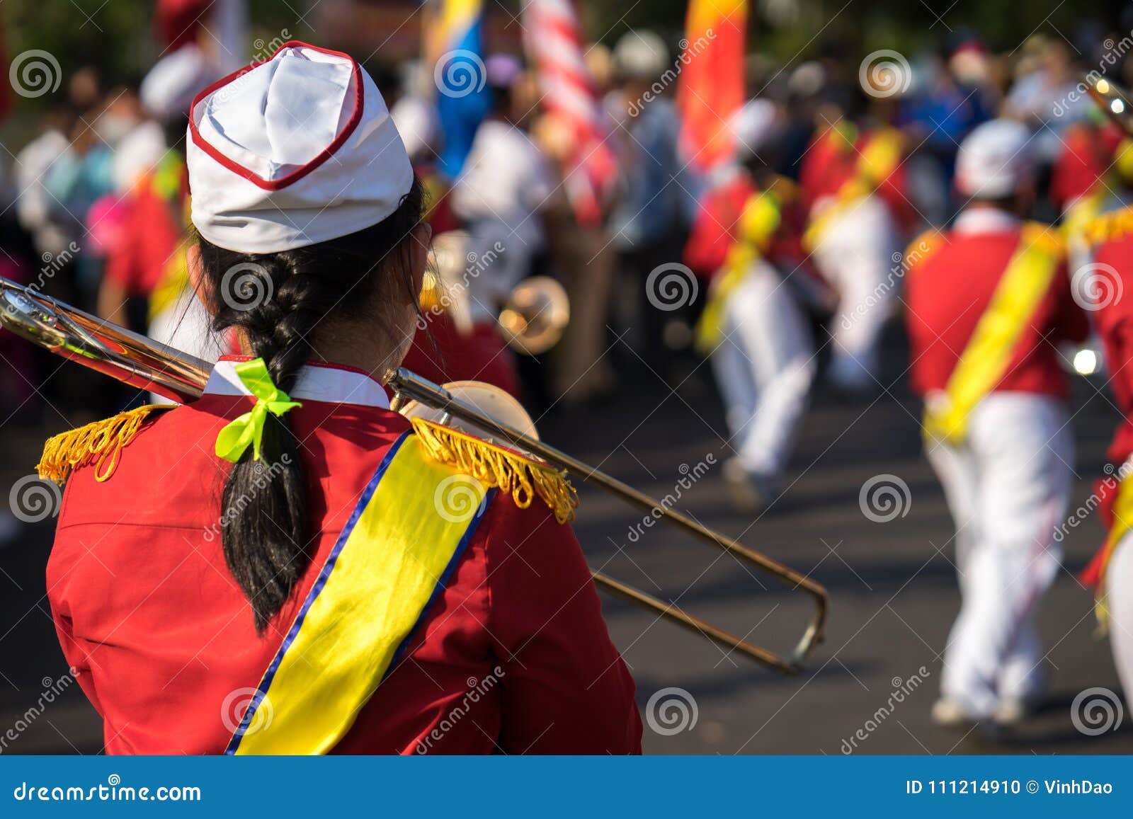 A Trumpet Blower Performs During The Esala Perahera In Kandy, Sri Lanka