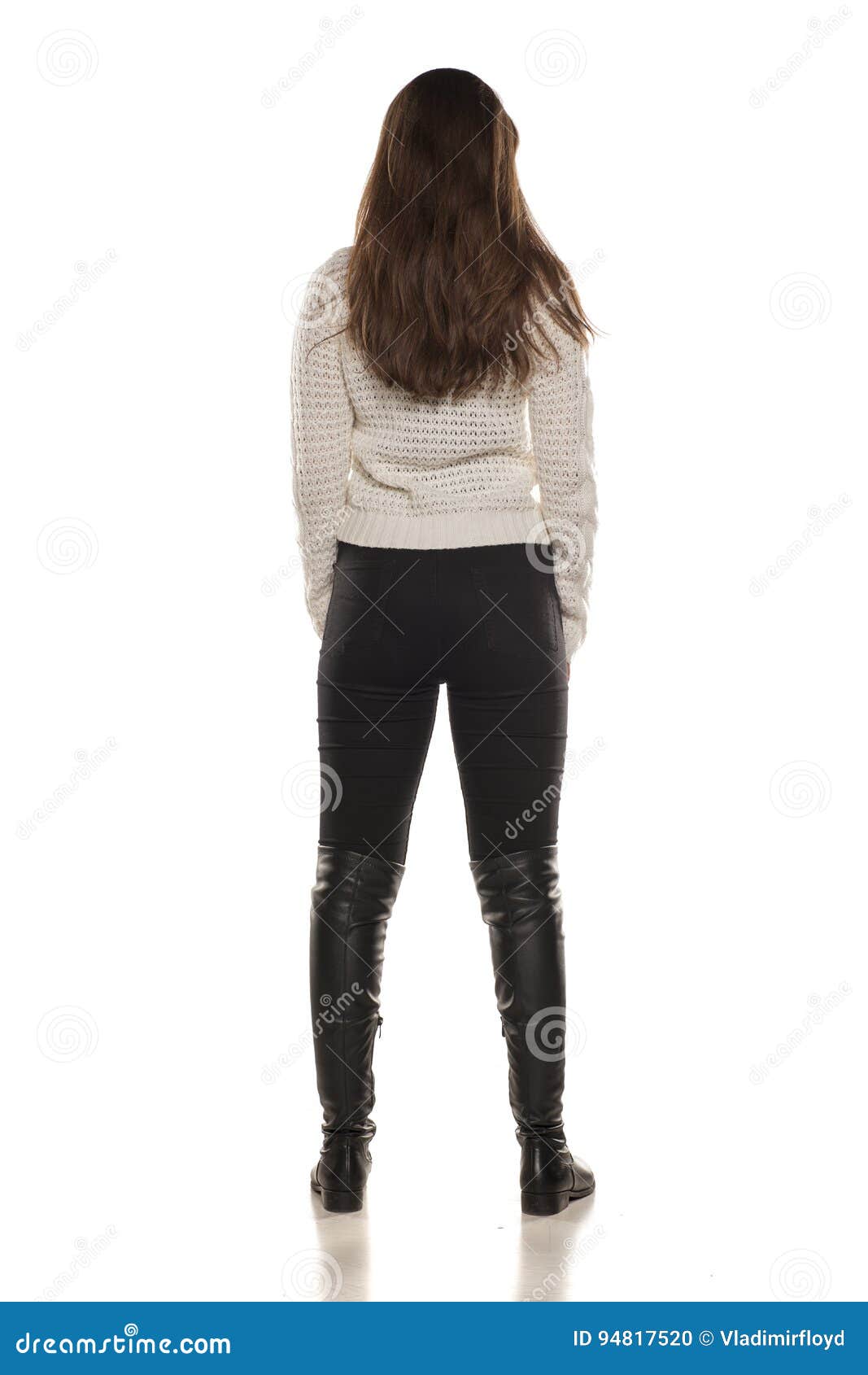Back view of a woman stock photo. Image of adult, figure - 94817520
