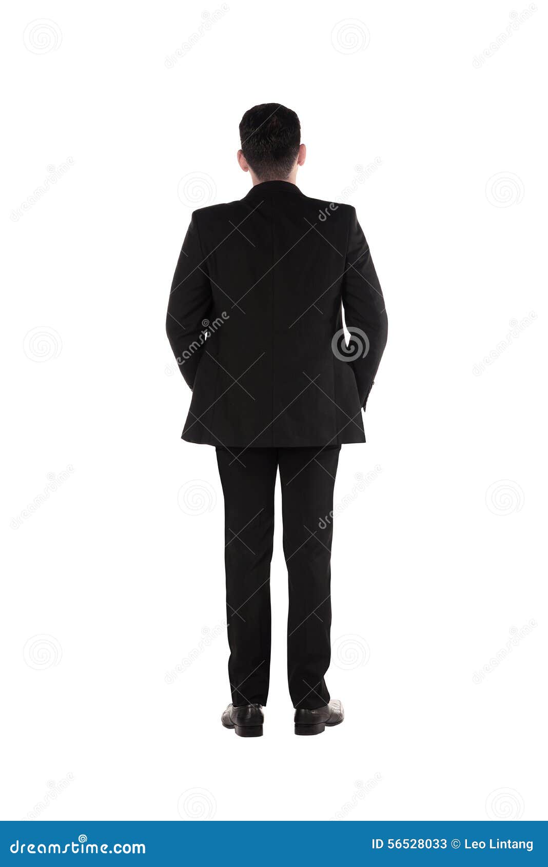 Back View of Young Business Man Stock Image - Image of male, asian ...