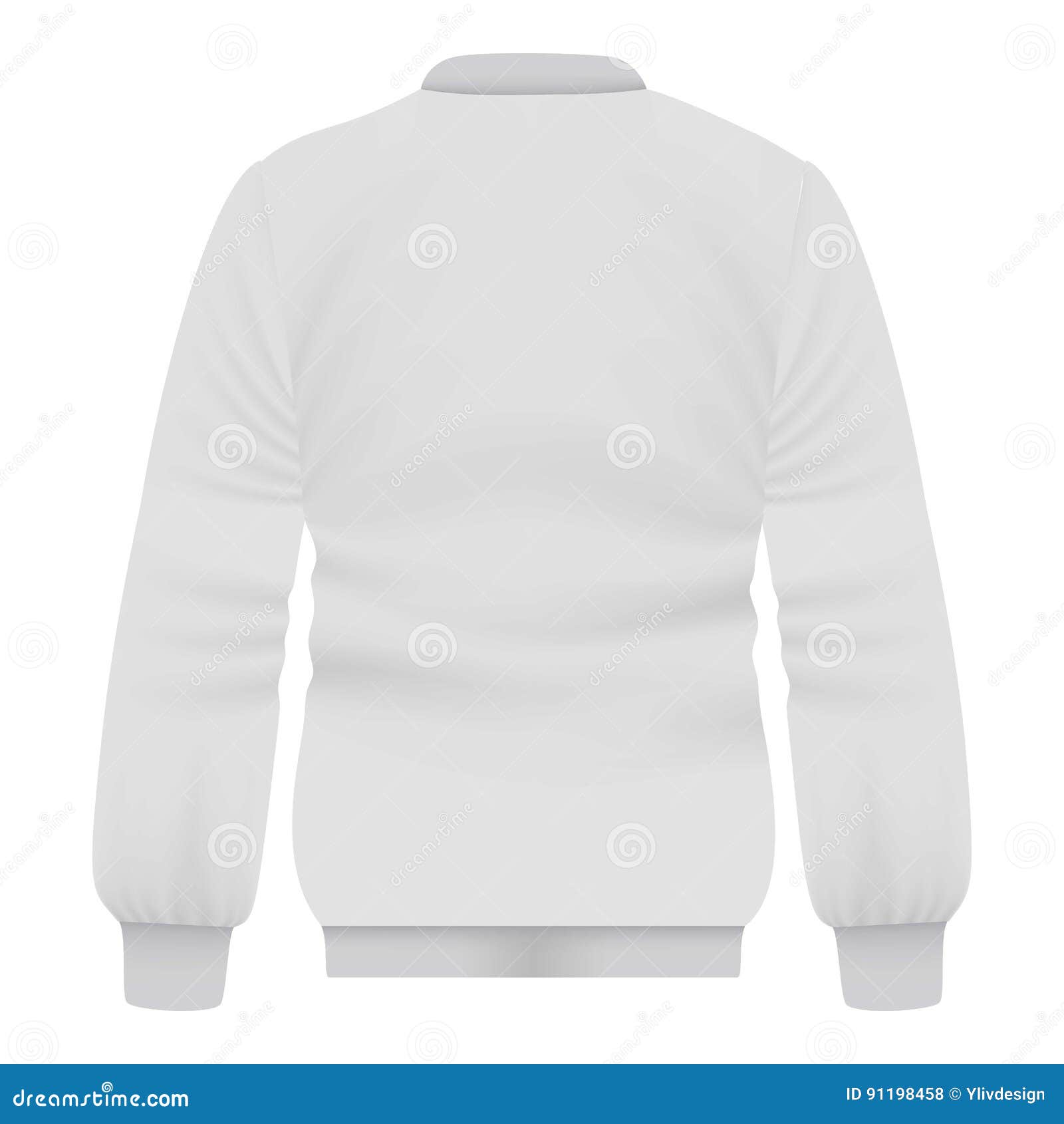 Back of White Baseball Jacket Mockup Stock Vector - Illustration of ...