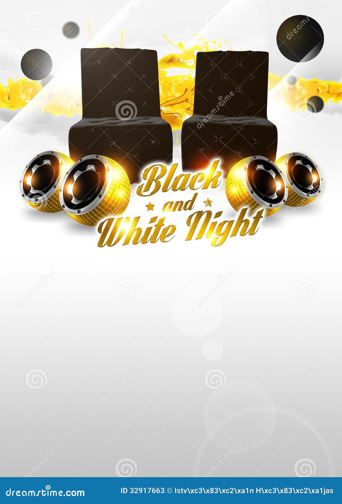 wall backgrounds for party on Back And White Party Background Stock Illustration Illustration Of Decoration Invitation 32917663