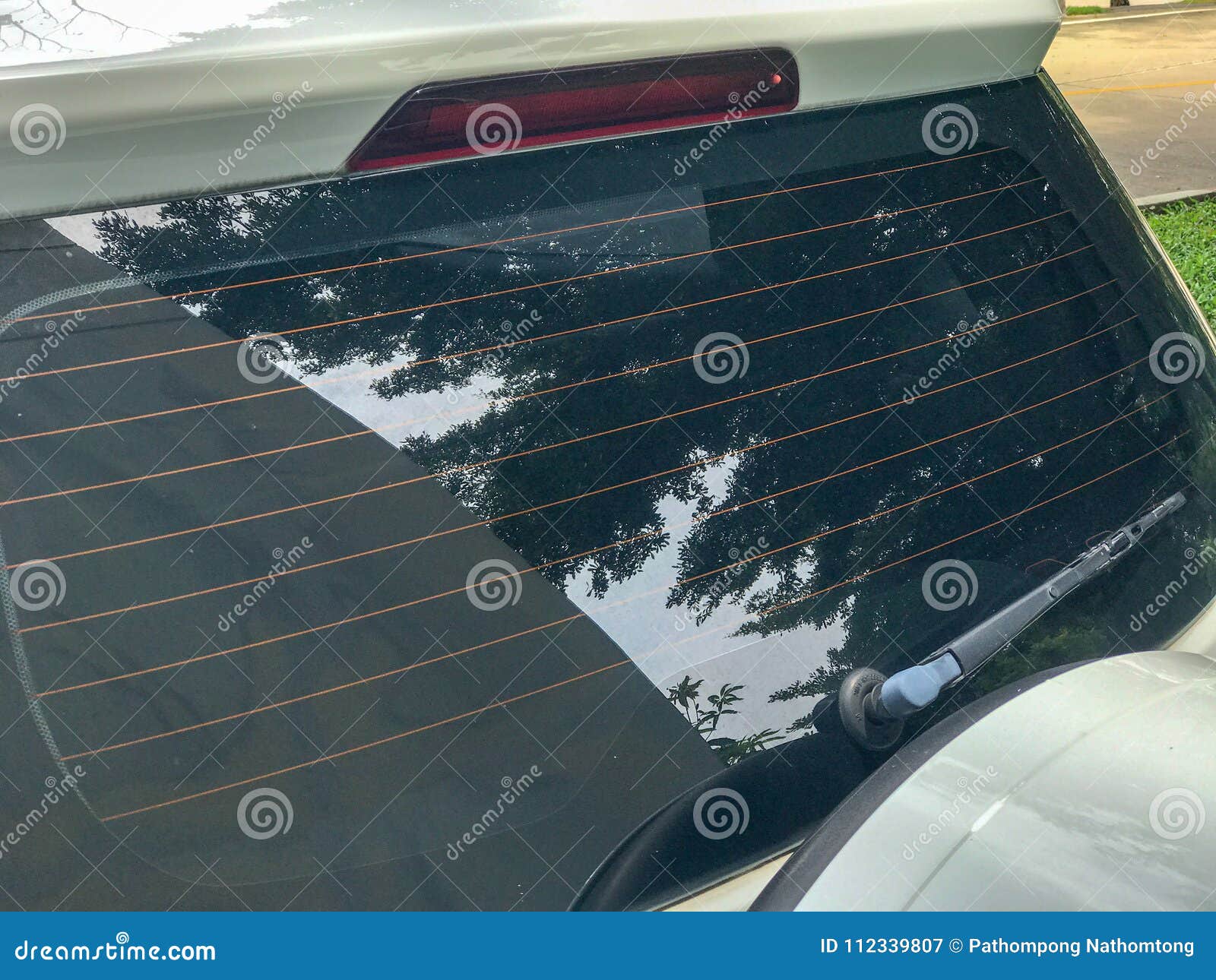 Back Windshield Wiper of the Car Stock Image  Image of rain, blade