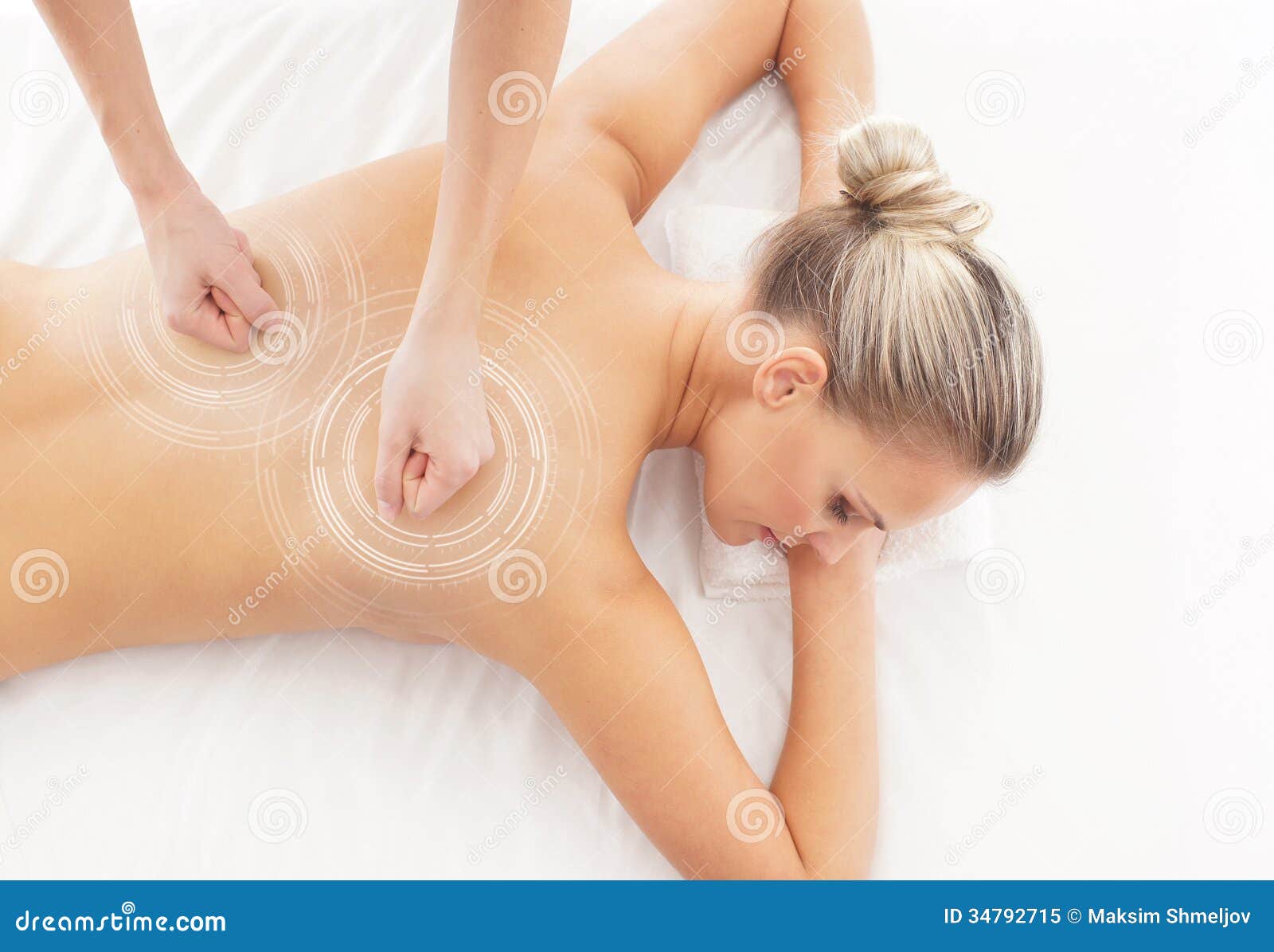 Back massage naked