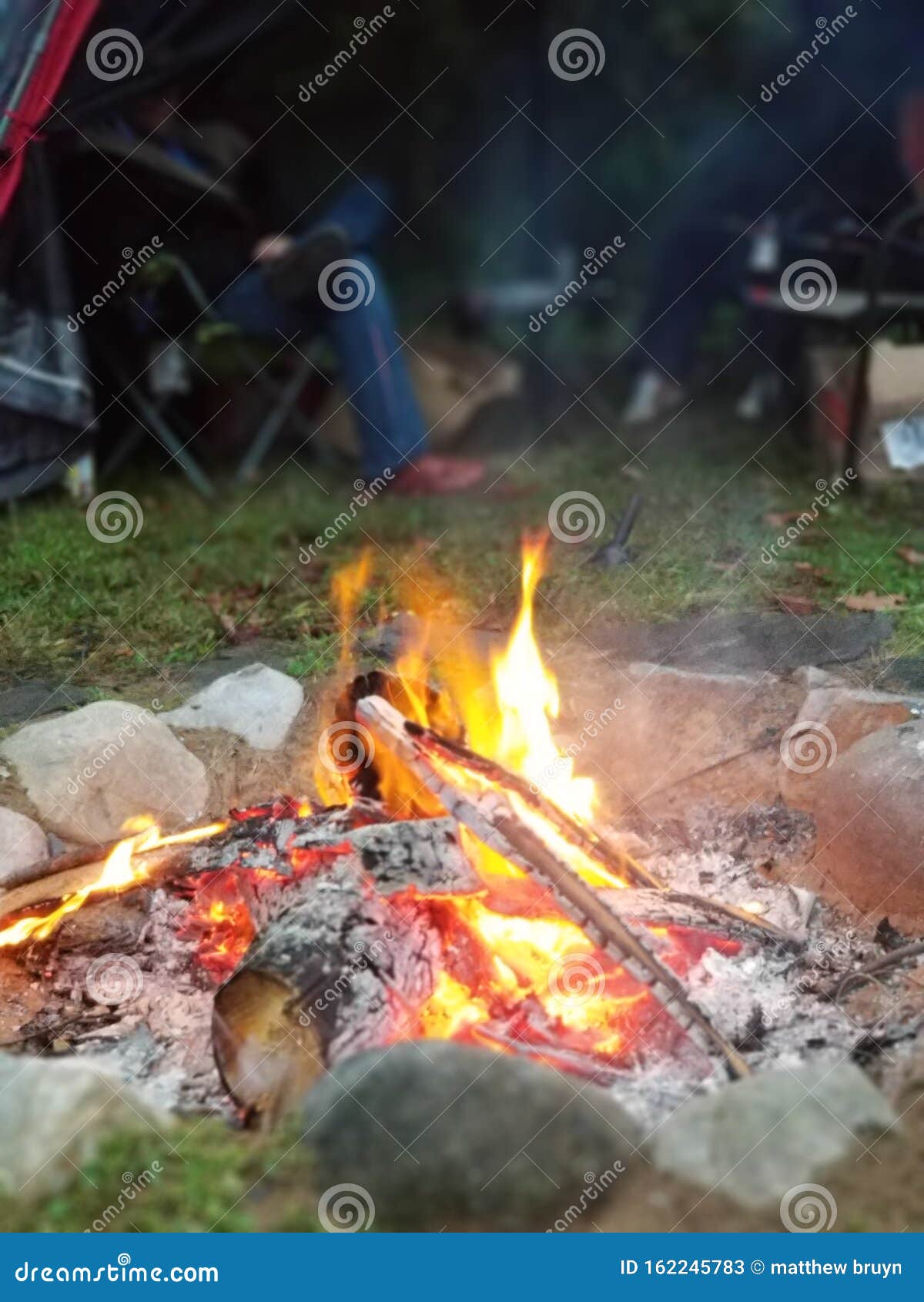 Back Yard Firepit Burning Hot Stock Image Image of back, yard 162245783