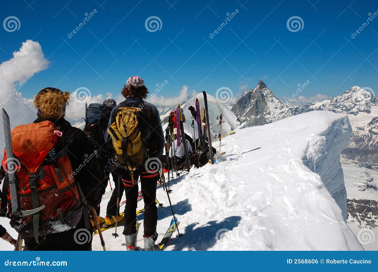 backcountry skiers