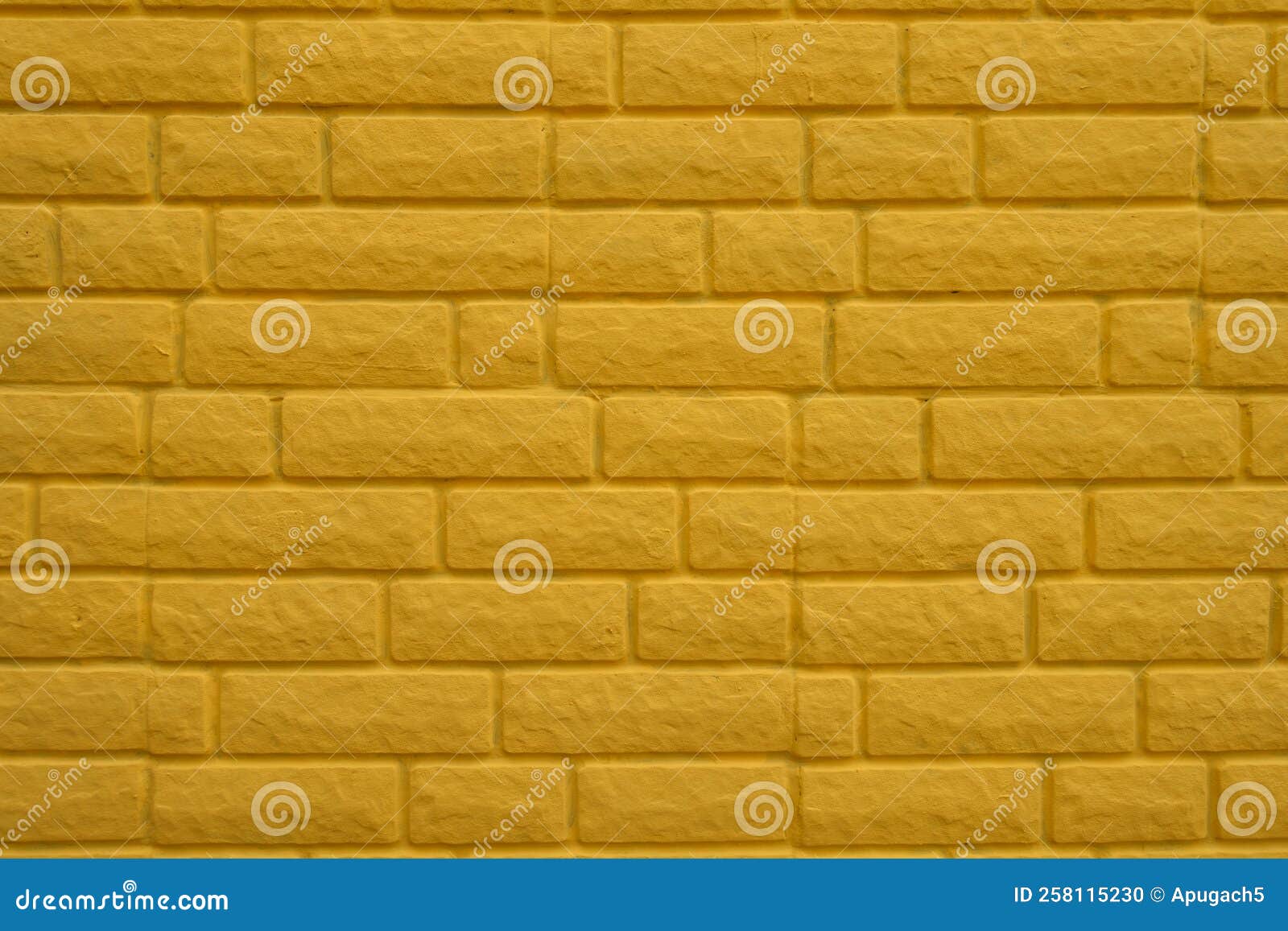 Backdrop Yellow Painted Brick Veneer Wall Stock Photo Image of