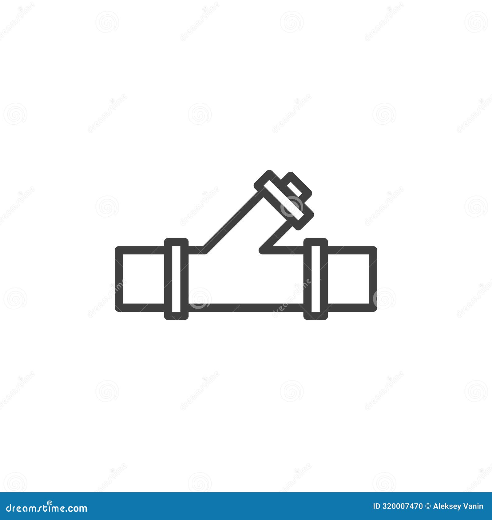 backflow preventer line icon