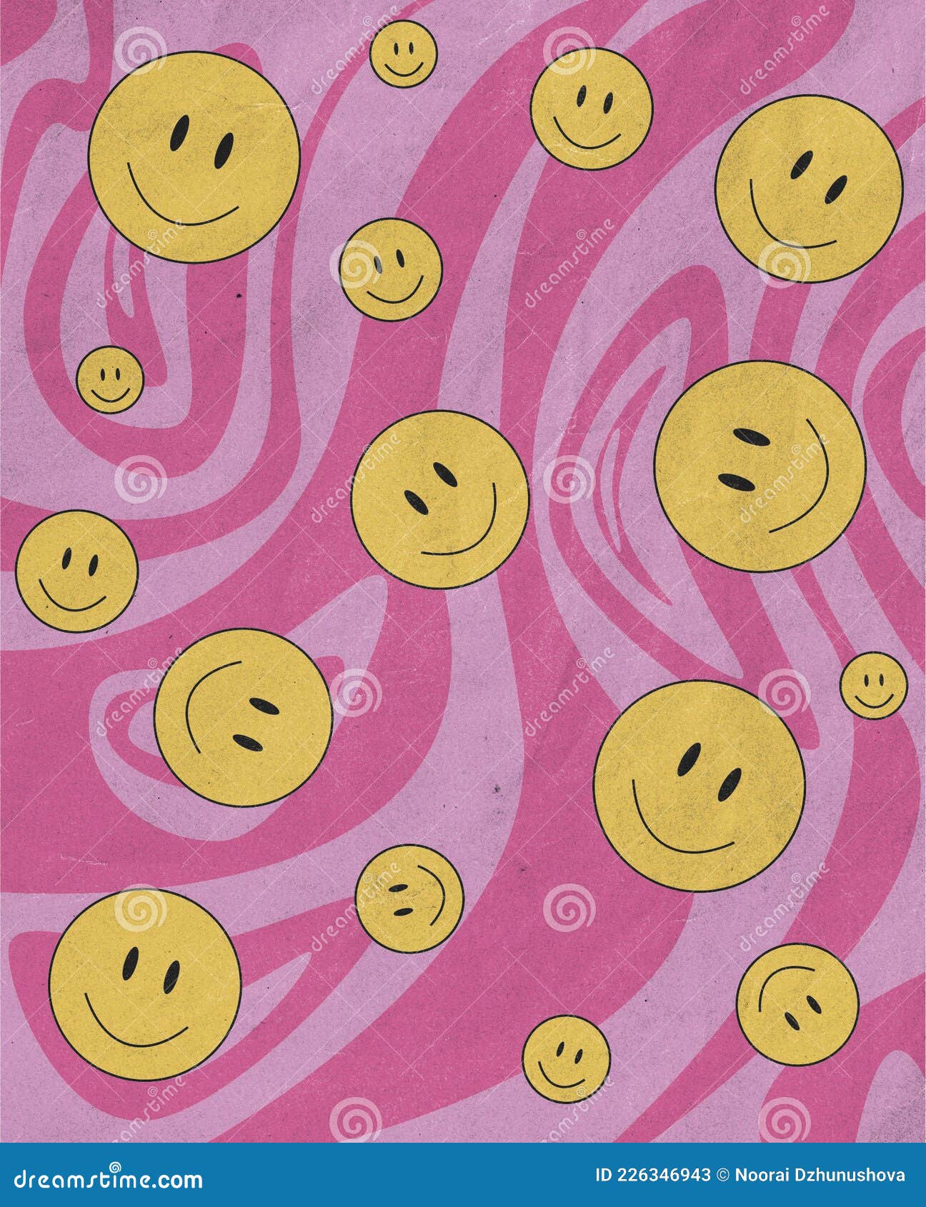 Pink Background with Smiles. Aesthetic Backgound with Emoticons Stock  Illustration - Illustration of cover, cute: 226346943