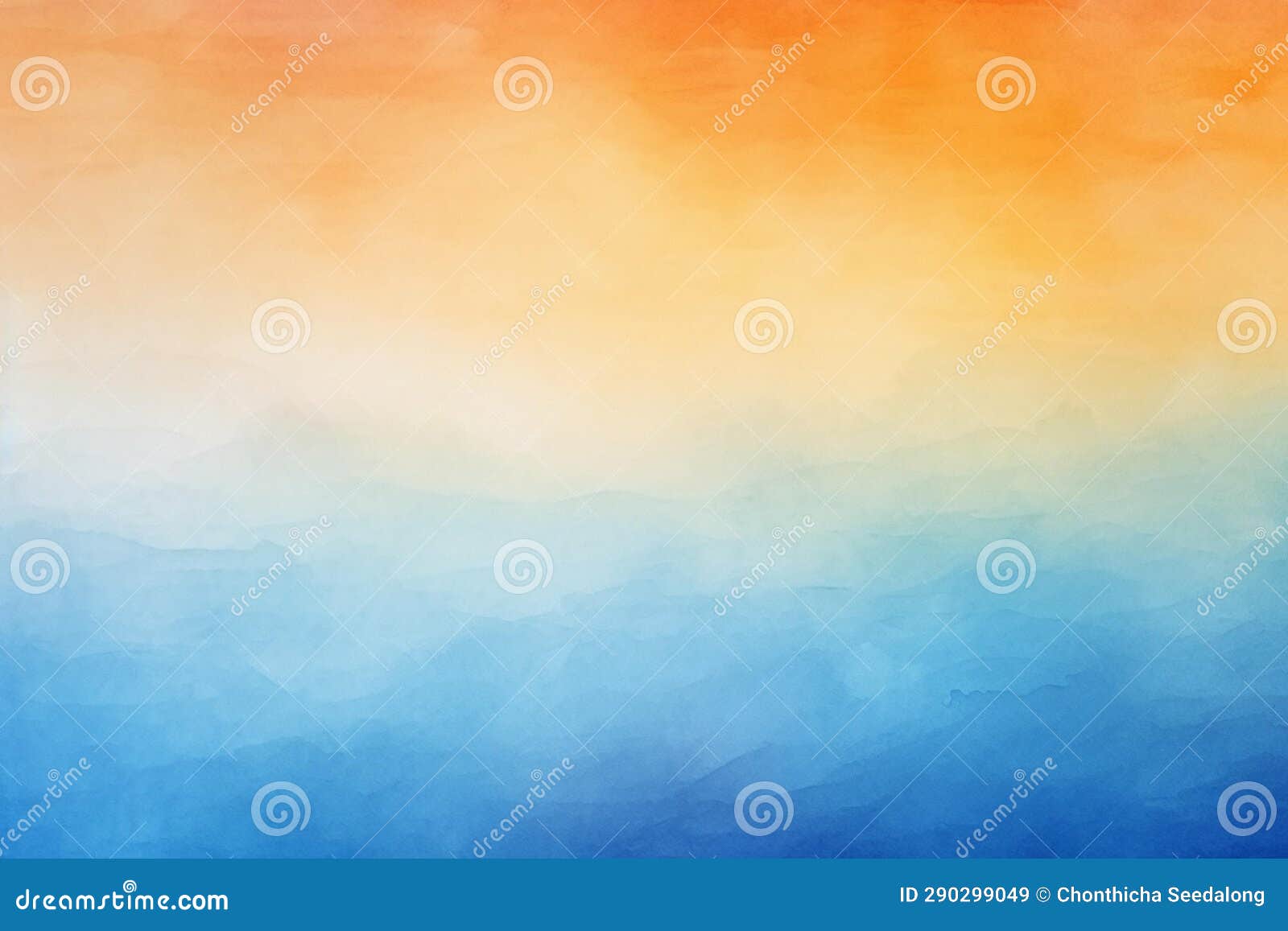 Abstract Orange and Blue Watercolor Background Stock Image Image of