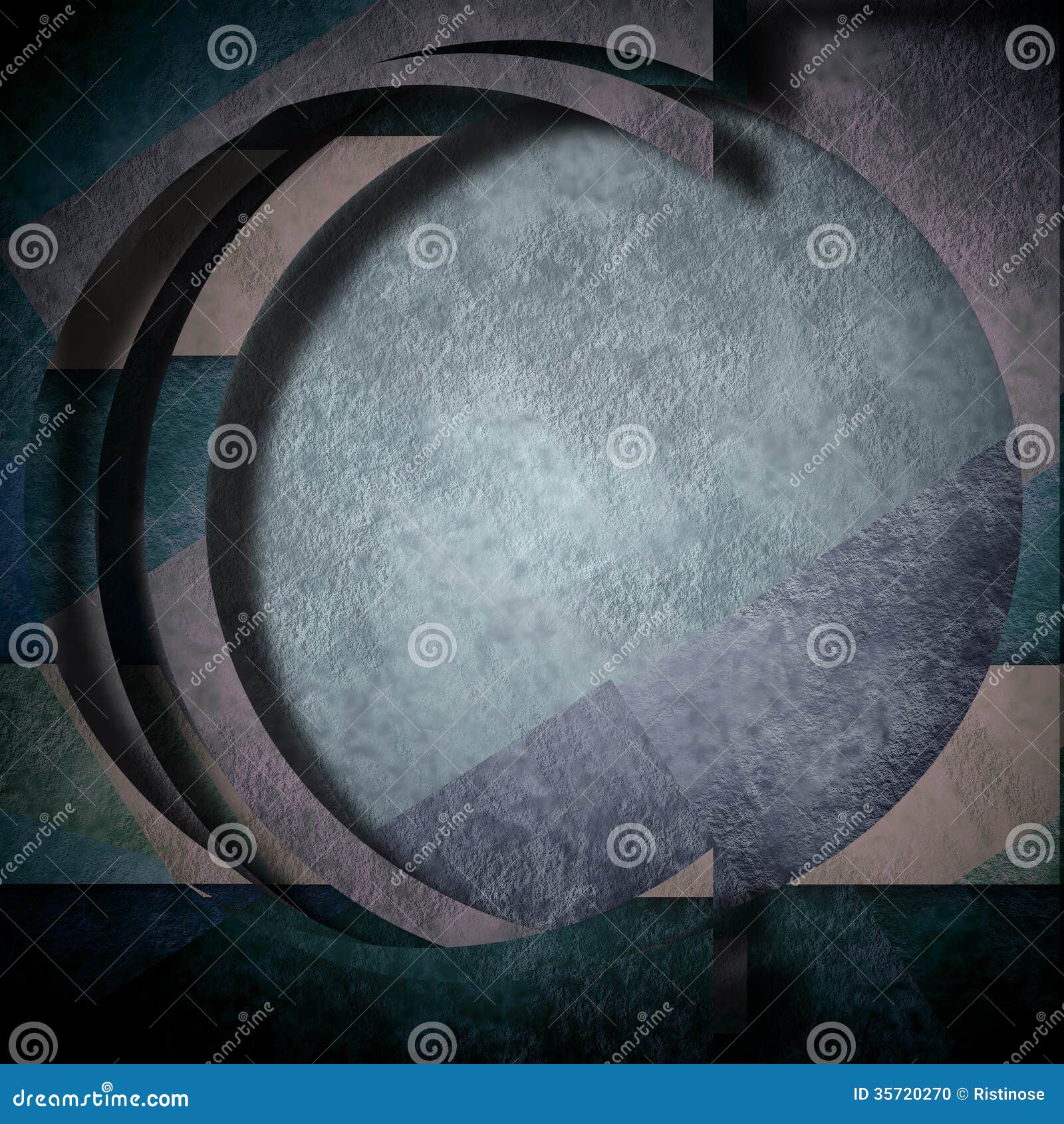 background abstract composition, round circle geometric